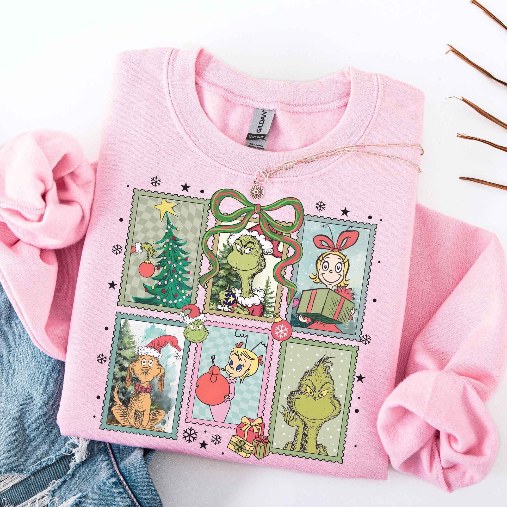 Grinch Christmas Sweatshirt – Funny Grinch Shirt – Grinchmas Tee – Ew People Christmas Gift