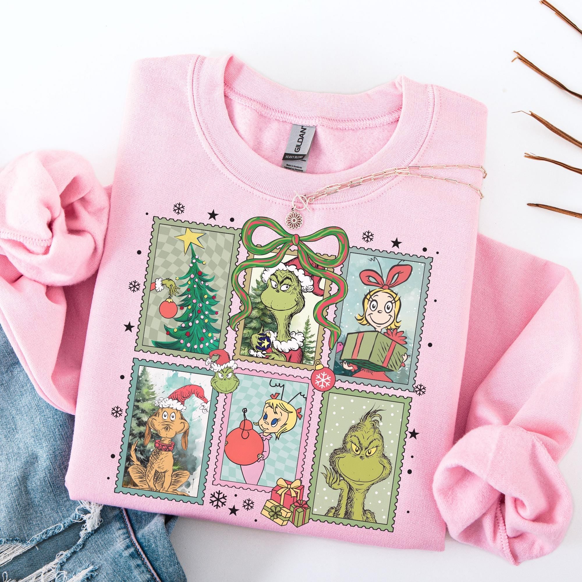 Grinch Christmas Sweatshirt – Funny Grinch Shirt – Grinchmas Tee – Ew People Christmas Gift
