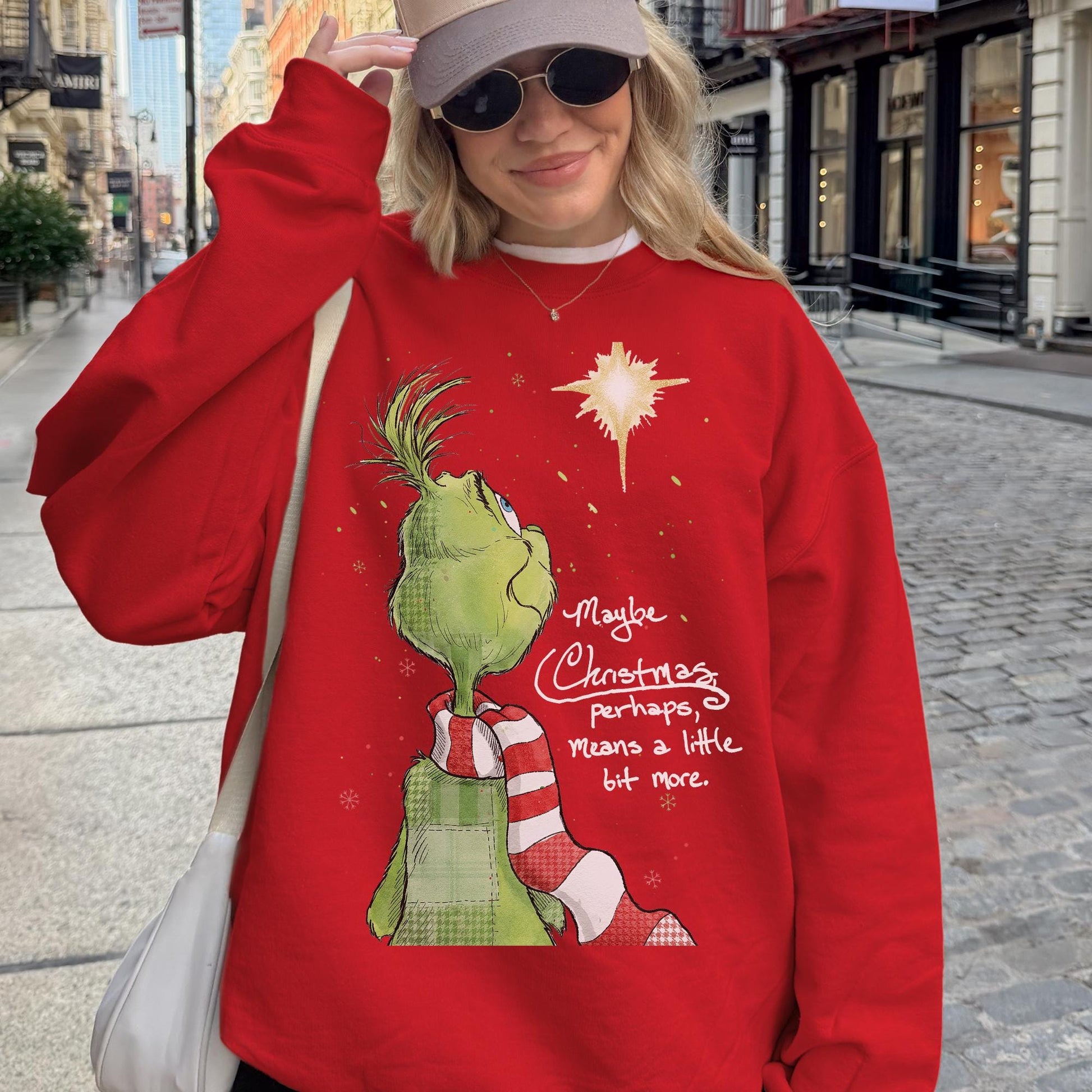 Grinch Christmas Sweatshirt – Funny Grinch Shirt – Grinchmas Tee – Ew People Holiday Gift