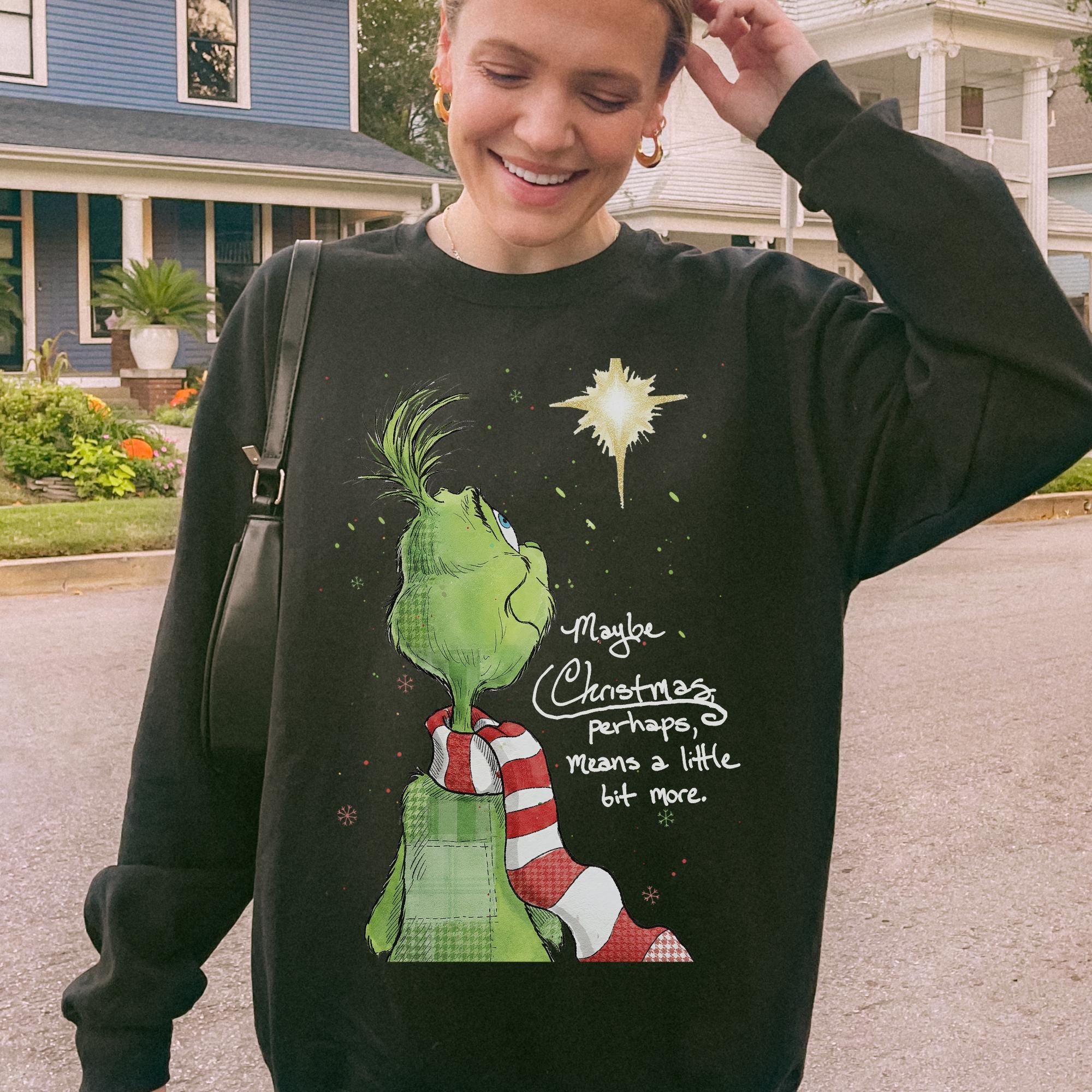 Grinch Christmas Sweatshirt – Funny Grinch Shirt – Grinchmas Tee – Ew People Holiday Gift