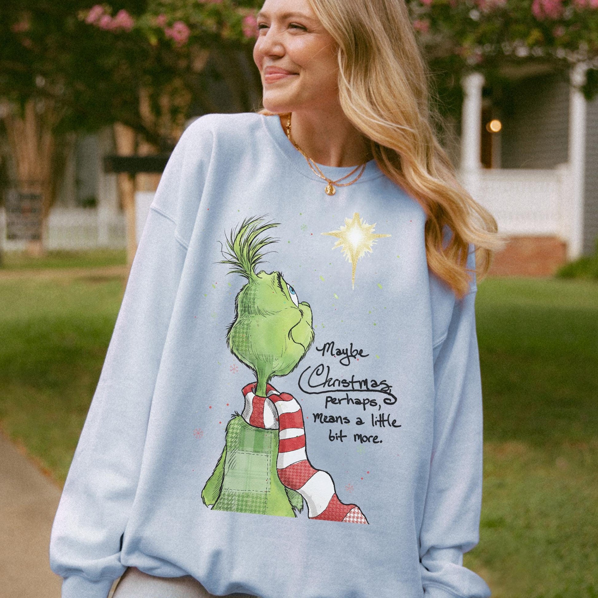 Grinch Christmas Sweatshirt – Funny Grinch Shirt – Grinchmas Tee – Ew People Holiday Gift
