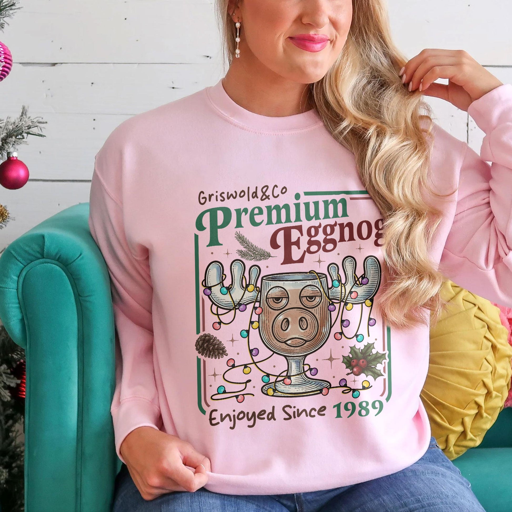 Griswold Family Christmas Sweatshirt – Premium Eggnog Holiday Crewneck Gift