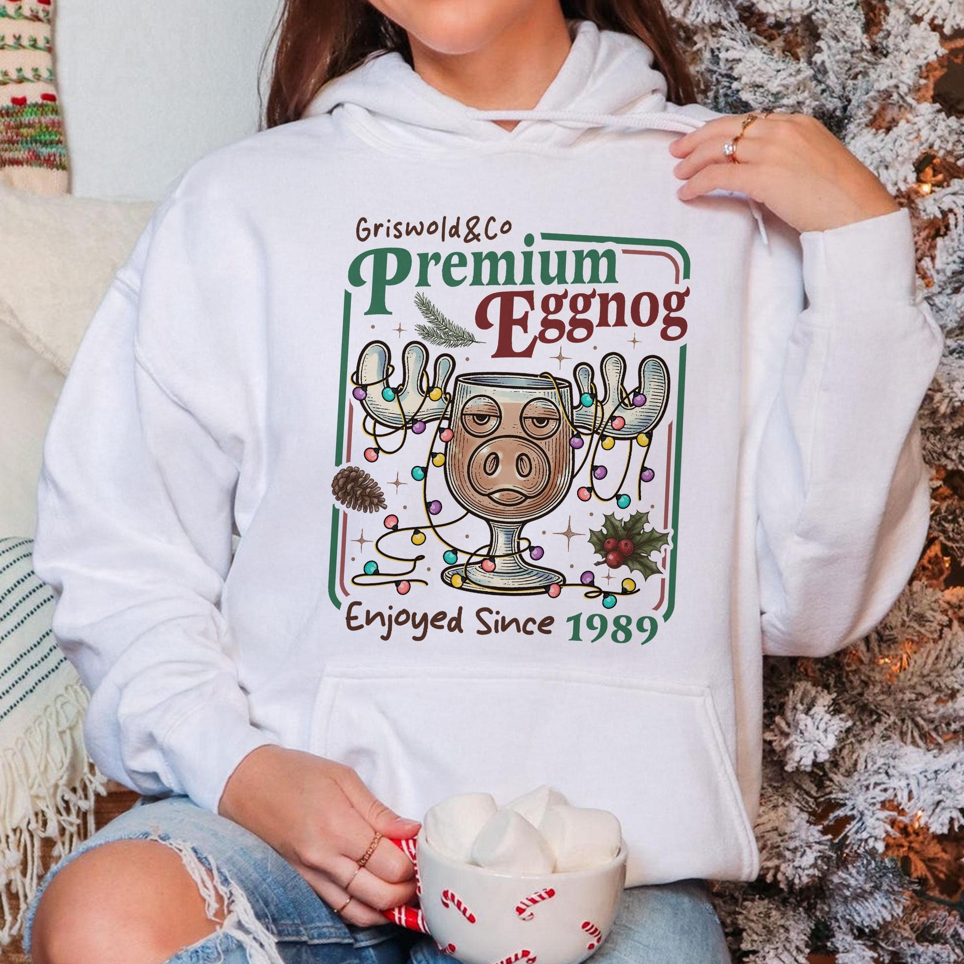 Griswold Family Christmas Sweatshirt – Premium Eggnog Holiday Crewneck Gift