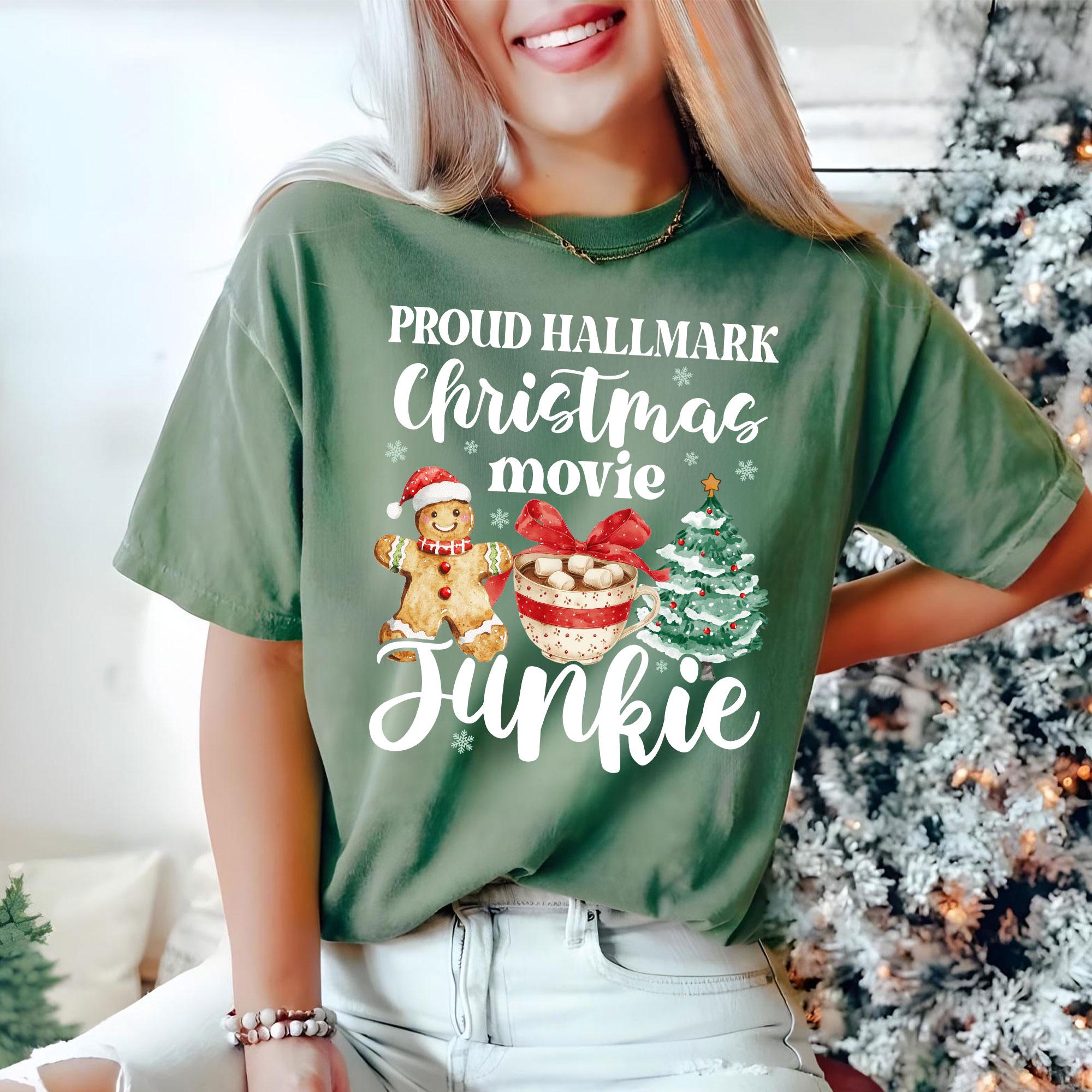 Hallmark Christmas Movie Junkie Sweatshirt – Funny Holiday Winter Movie Sweater