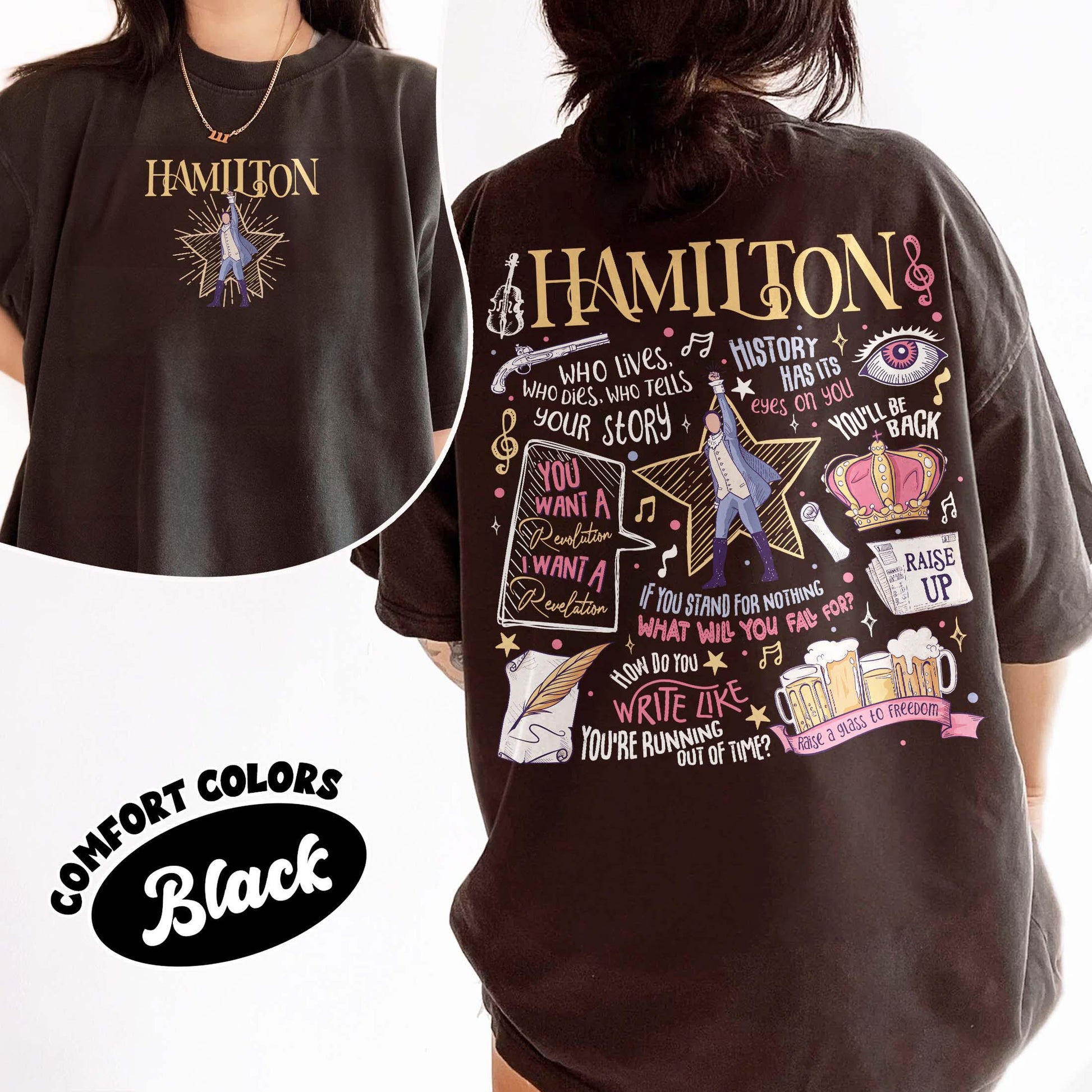 Hamilton Musical Inspired Shirt – Revolutionary Quote Graphic American Musical T Shirt