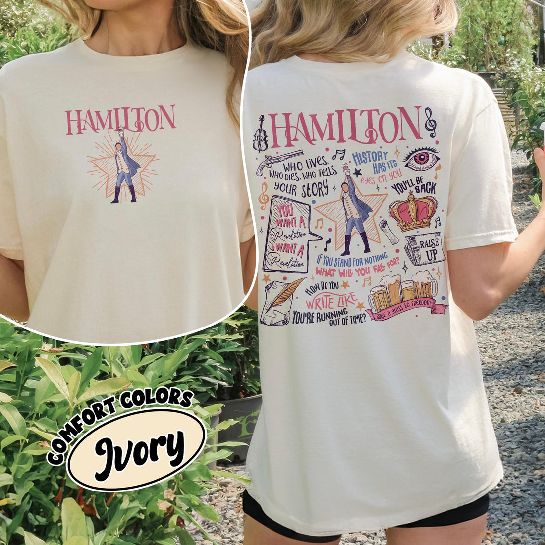 Hamilton Musical Inspired Shirt – Revolutionary Quote Graphic American Musical T Shirt
