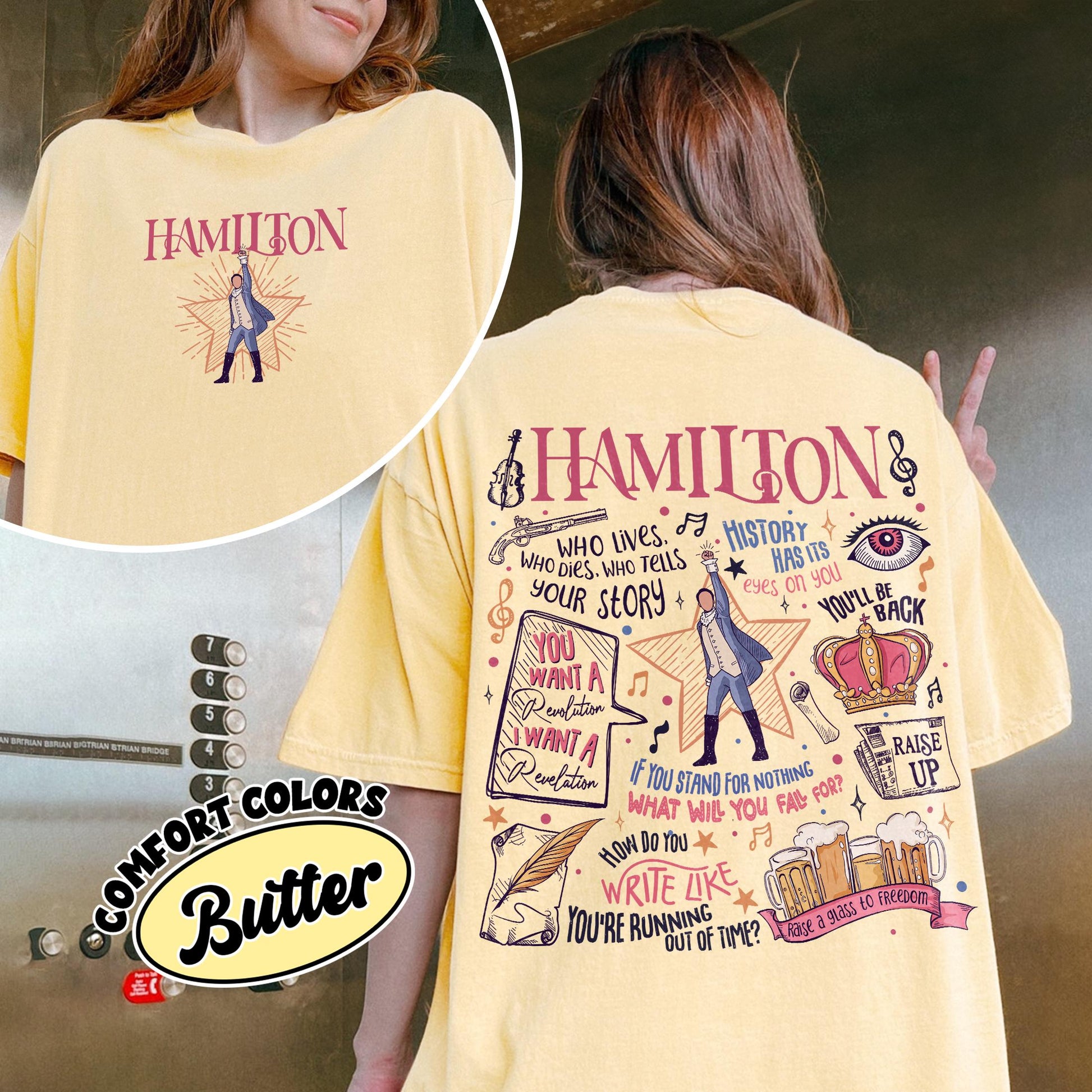 Hamilton Musical Inspired Shirt – Revolutionary Quote Graphic American Musical T Shirt