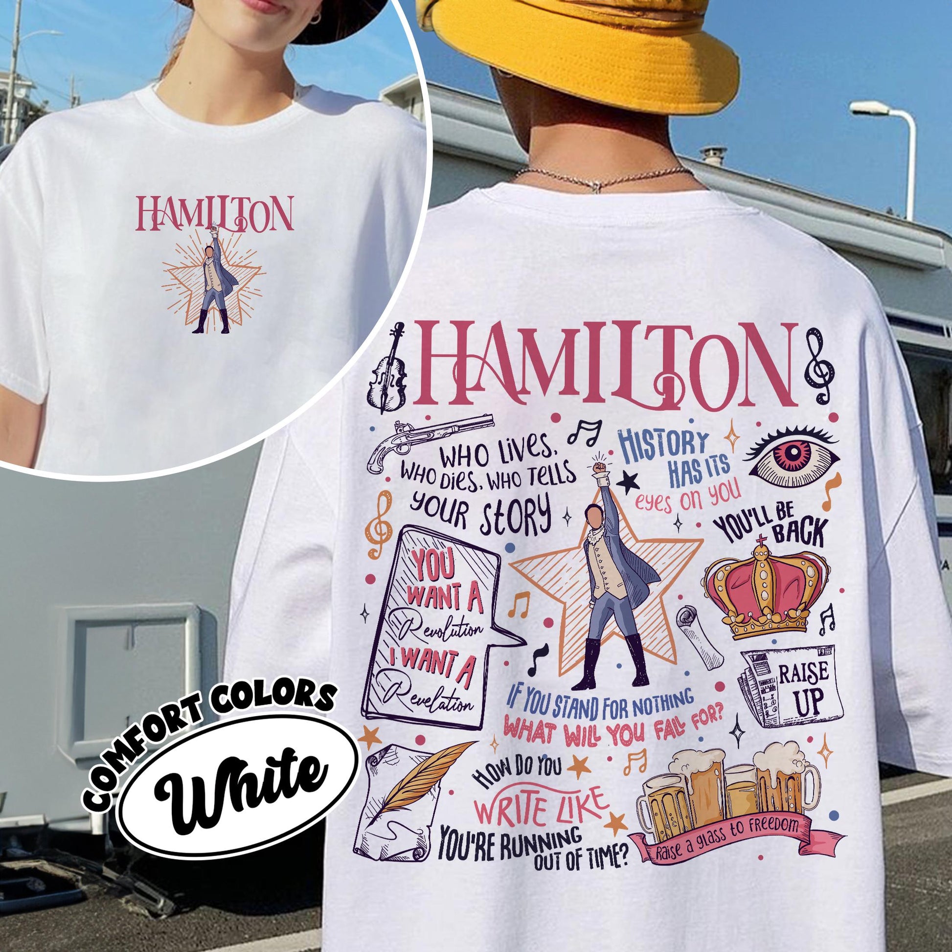 Hamilton Musical Inspired Shirt – Revolutionary Quote Graphic American Musical T Shirt