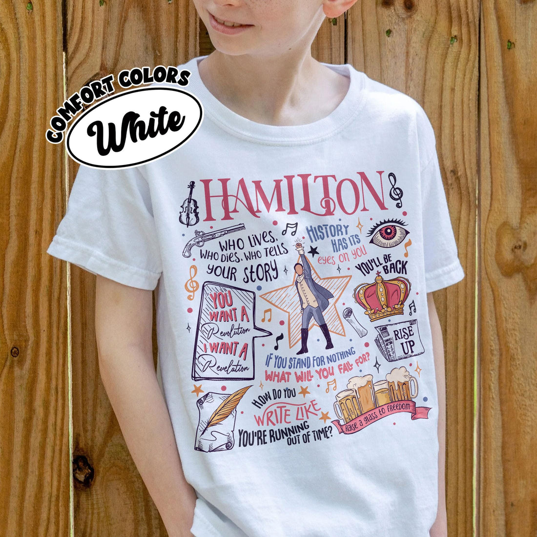 Hamilton Musical Quote Shirt – Revolutionary Musical Inspired Graphic Tee