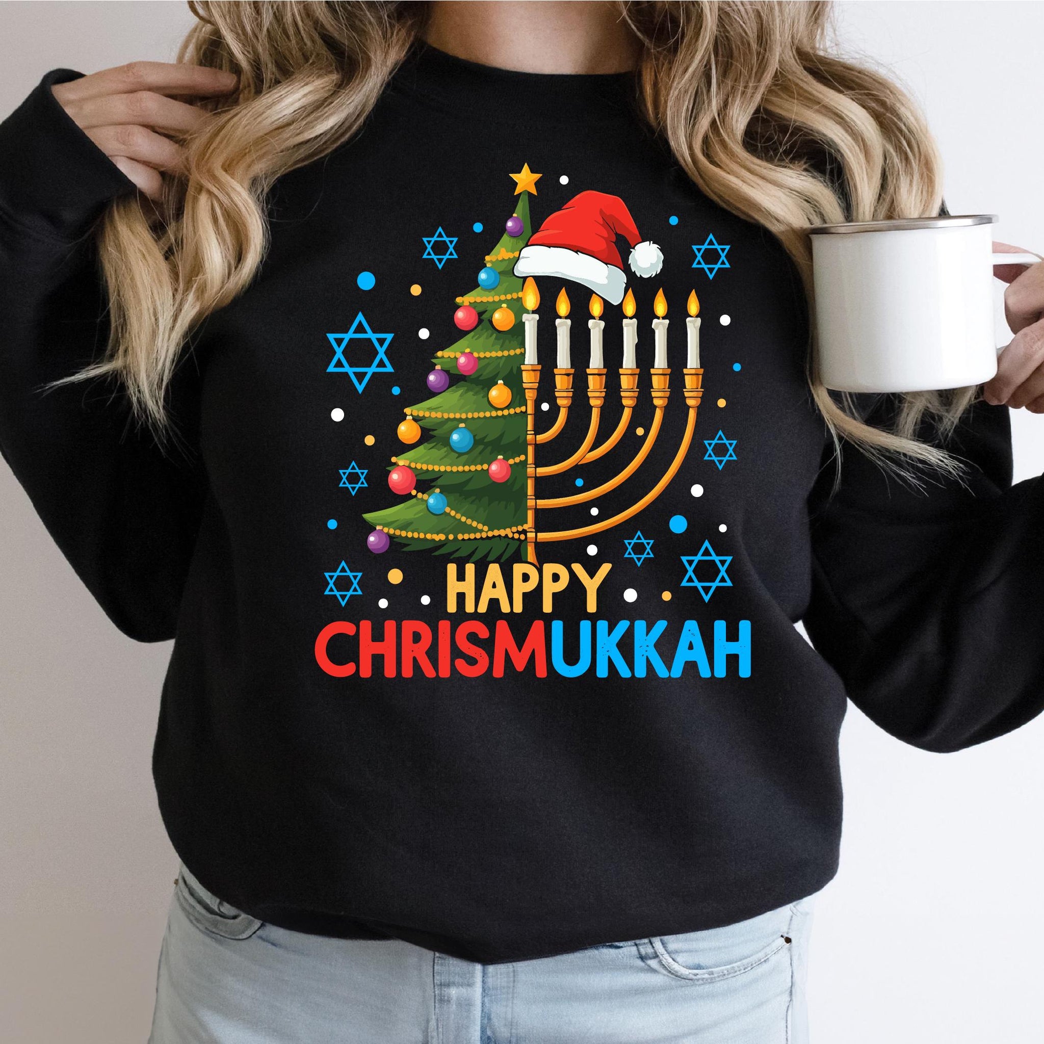Happy Chrismukkah Shirt – Festive Christmas & Hanukkah Holiday Tee