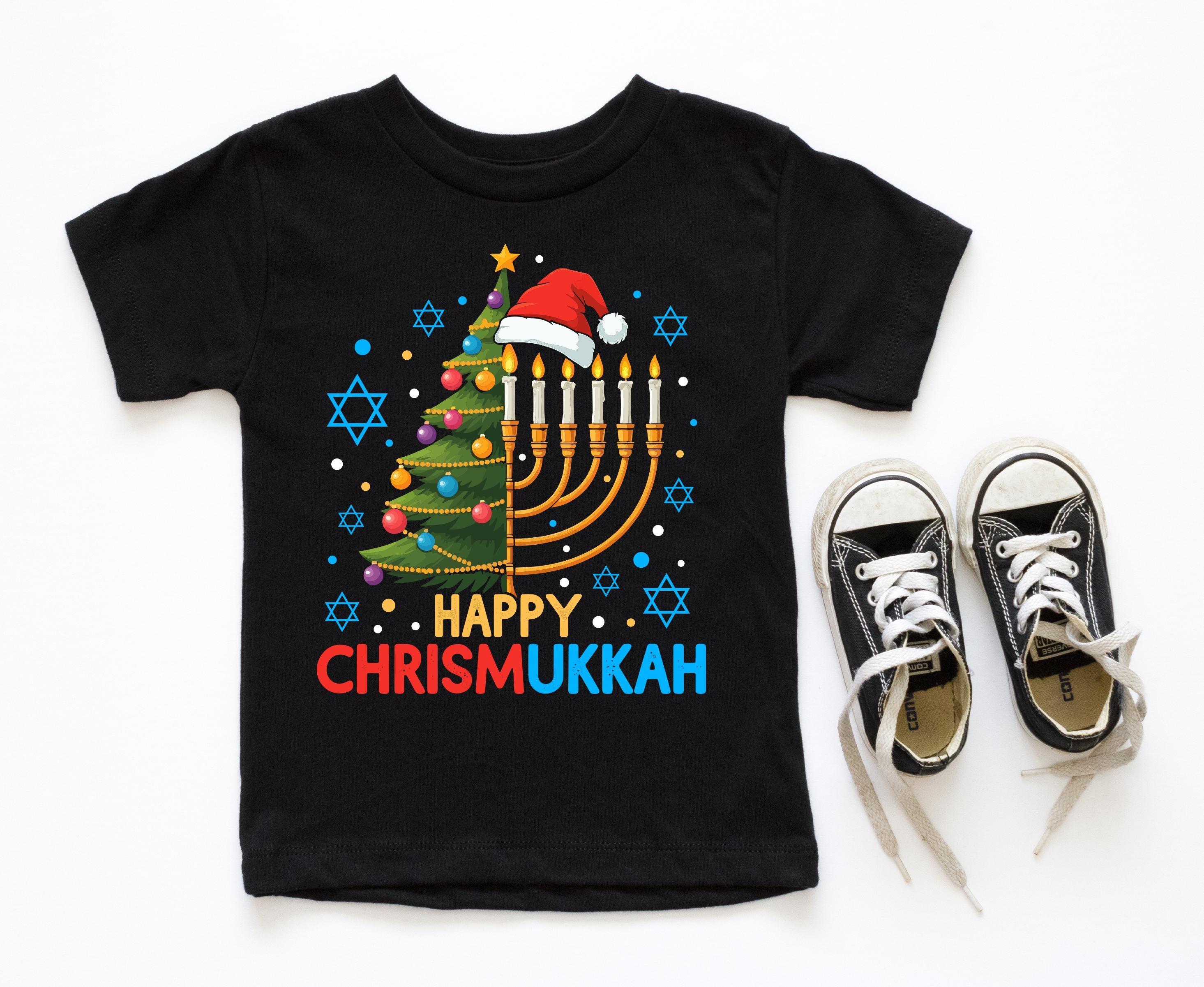 Happy Chrismukkah Shirt – Festive Christmas & Hanukkah Holiday Tee