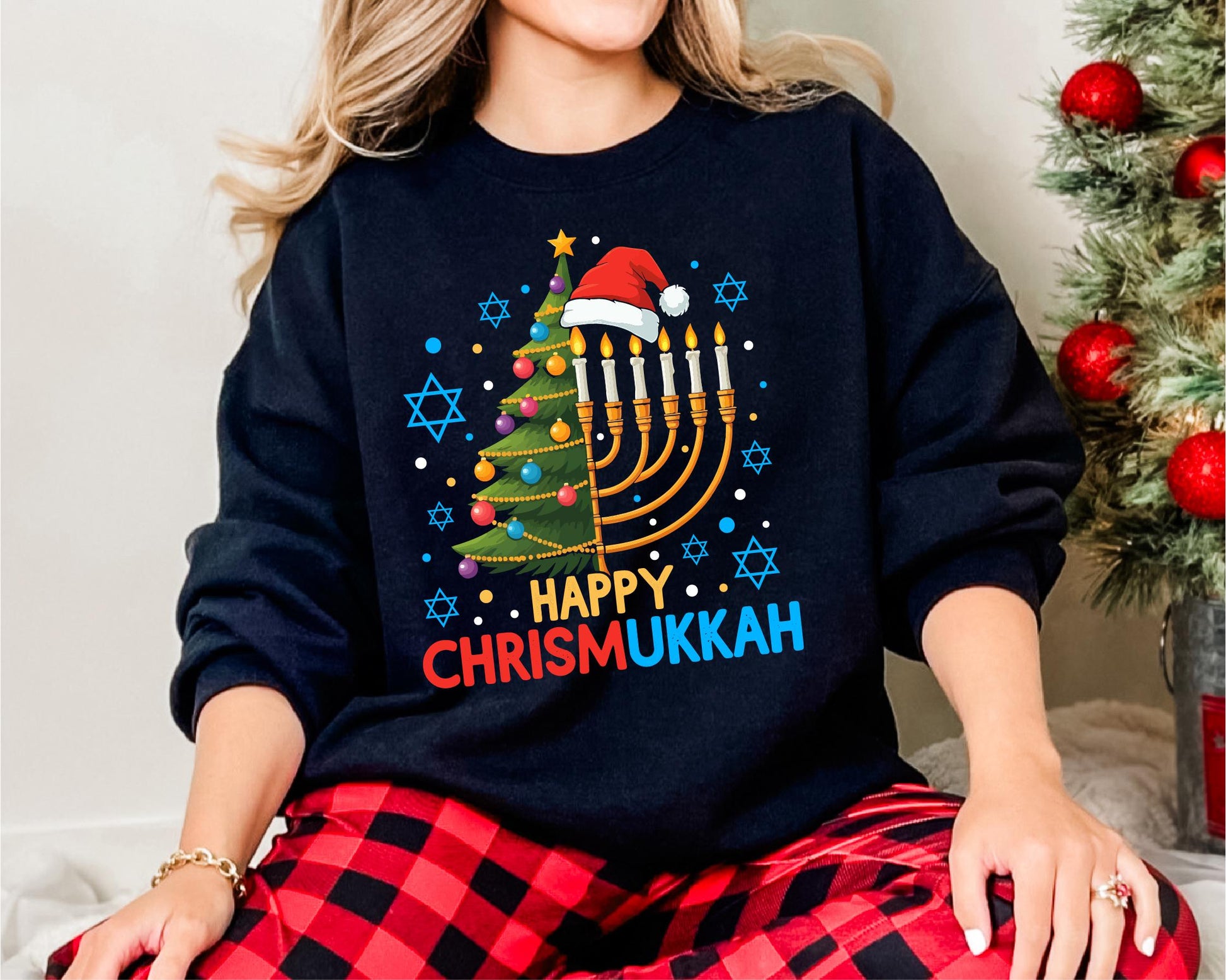 Happy Chrismukkah Shirt – Festive Christmas & Hanukkah Holiday Tee