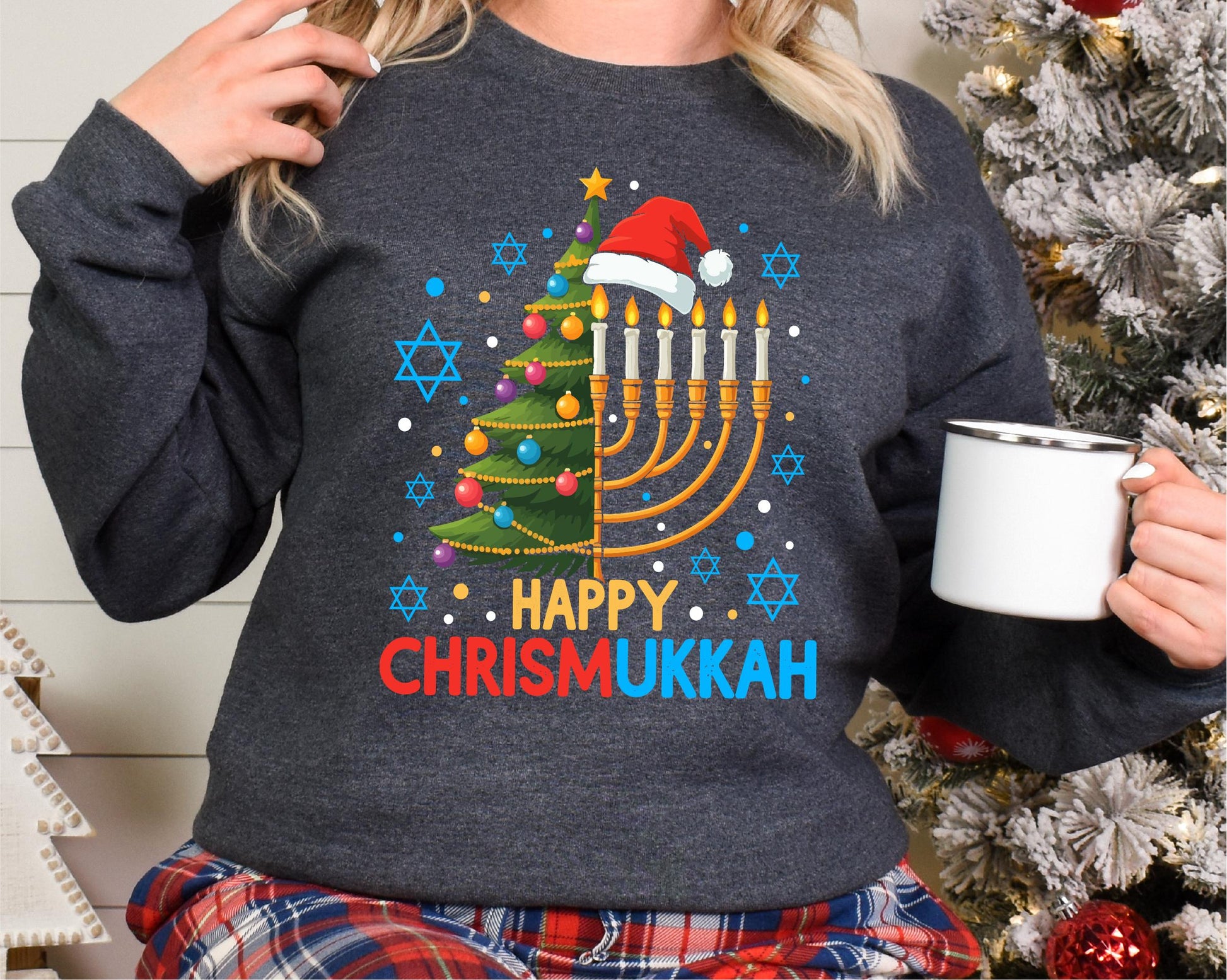 Happy Chrismukkah Shirt – Festive Christmas & Hanukkah Holiday Tee