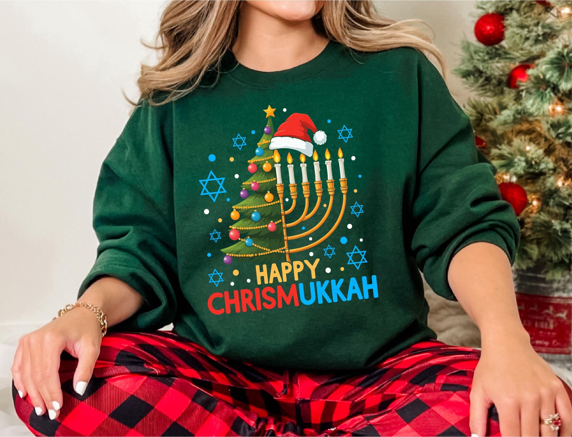 Happy Chrismukkah Shirt – Festive Christmas & Hanukkah Holiday Tee