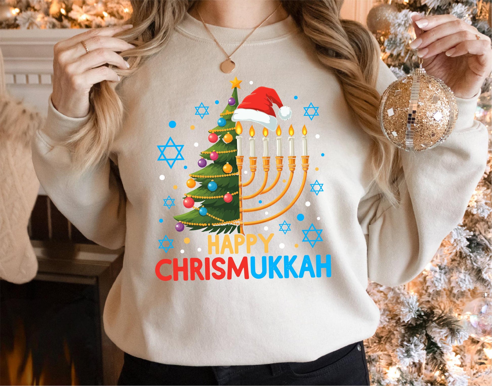 Happy Chrismukkah Shirt – Festive Christmas & Hanukkah Holiday Tee