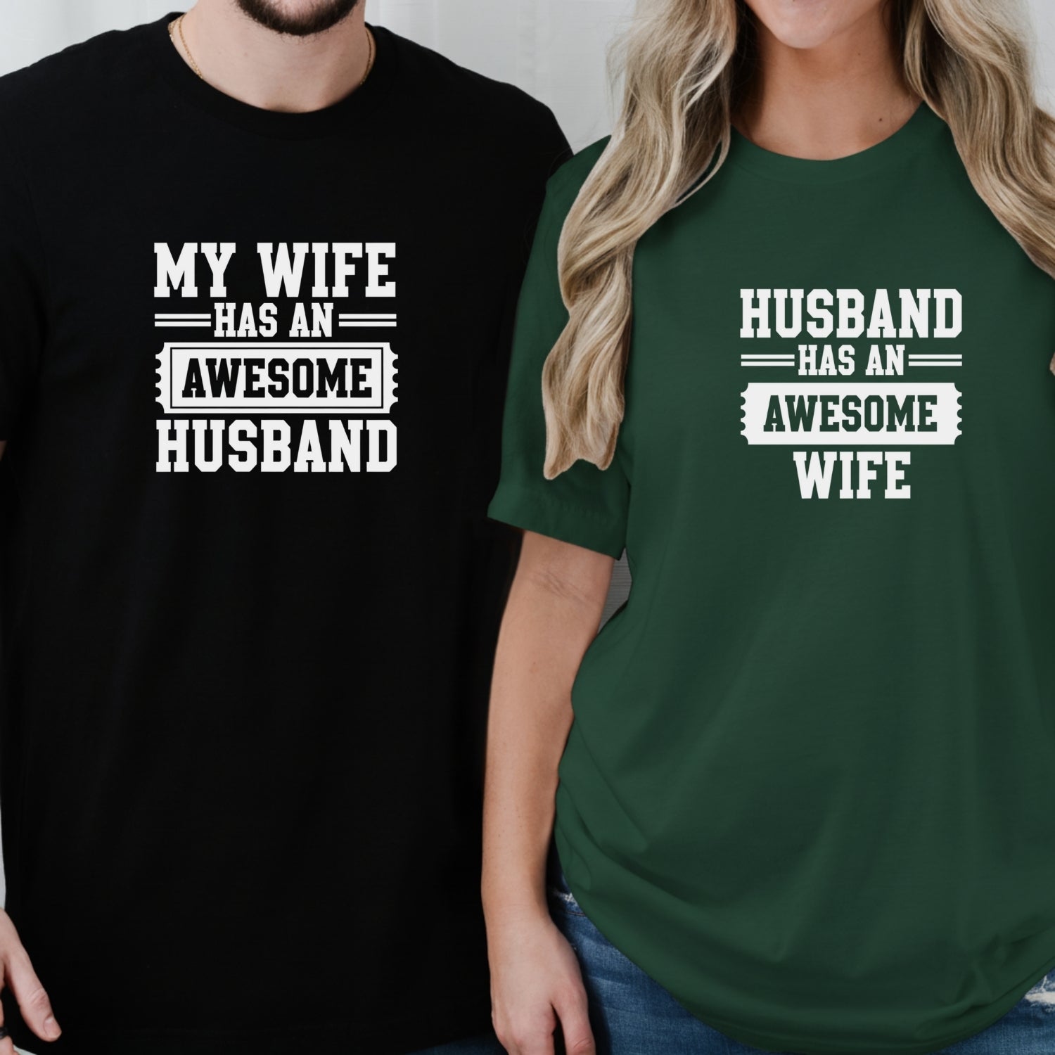 Has An Awesome Husband Wife Matching T-Shirts For Couples