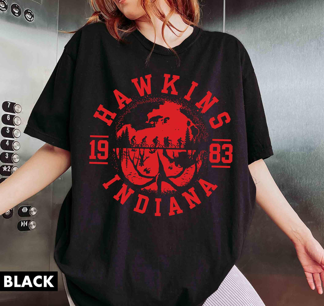 Hawkins 1983 Retro Graphic T-Shirt - Vintage Small Town Mystery Tee
