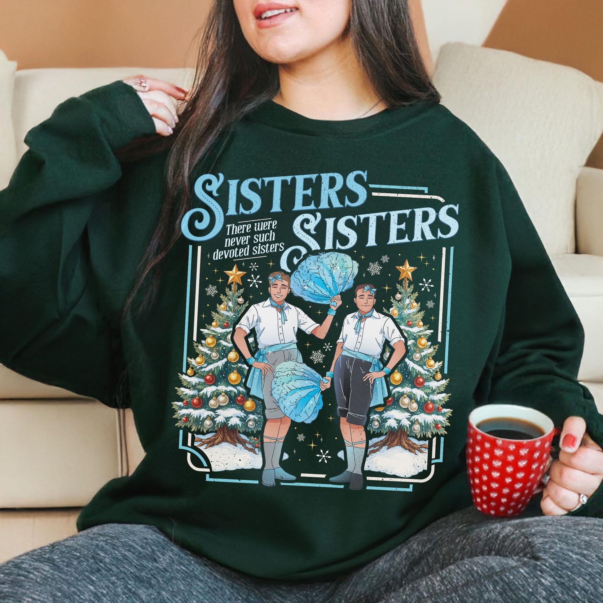 Haynes Sisters White Christmas Sweatshirt – Bing Crosby & Danny Kaye Holiday Movie Sweater