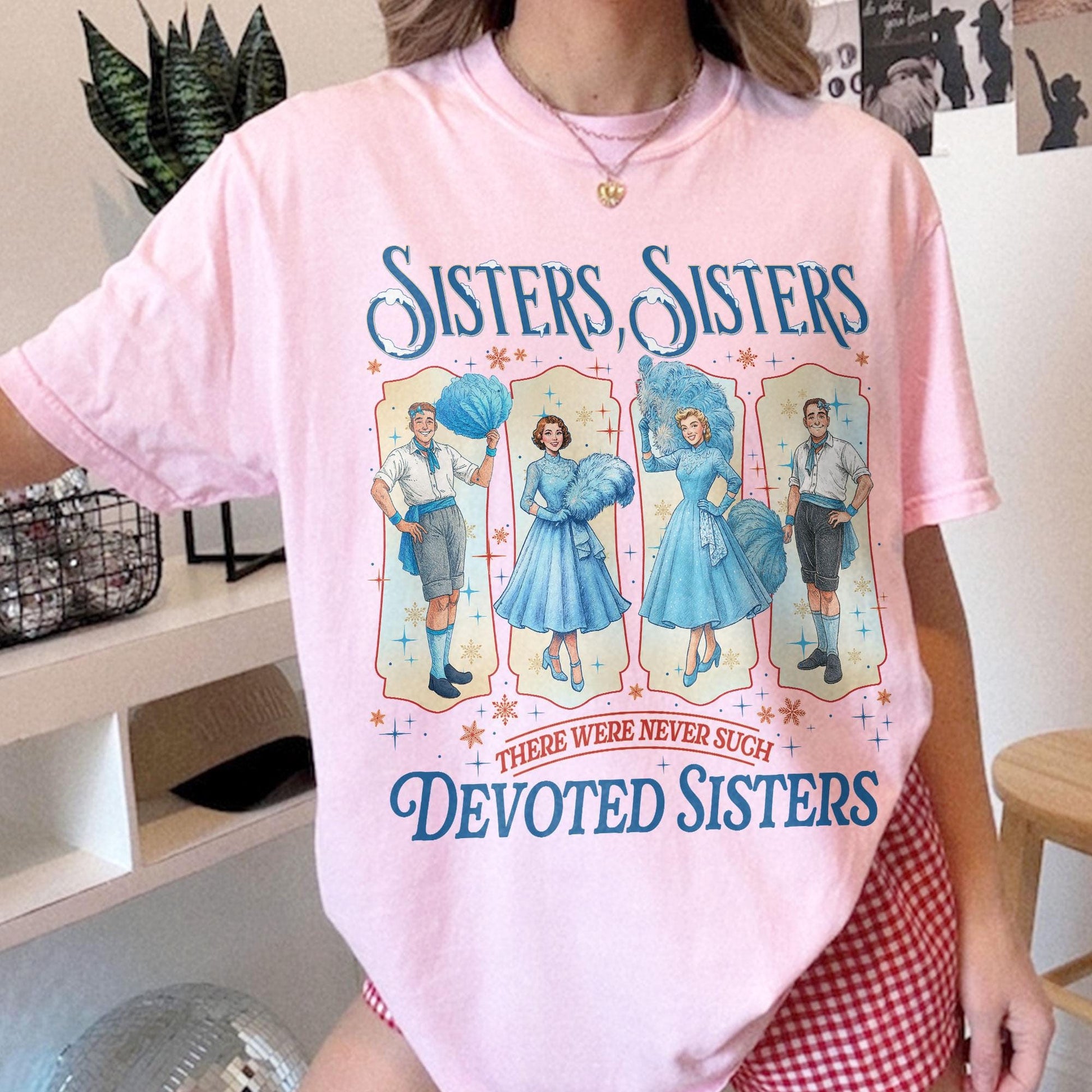 Haynes Sisters White Christmas Sweatshirt – Sisters Song Christmas T-Shirt, Holiday Movie Inspired Xmas Gift