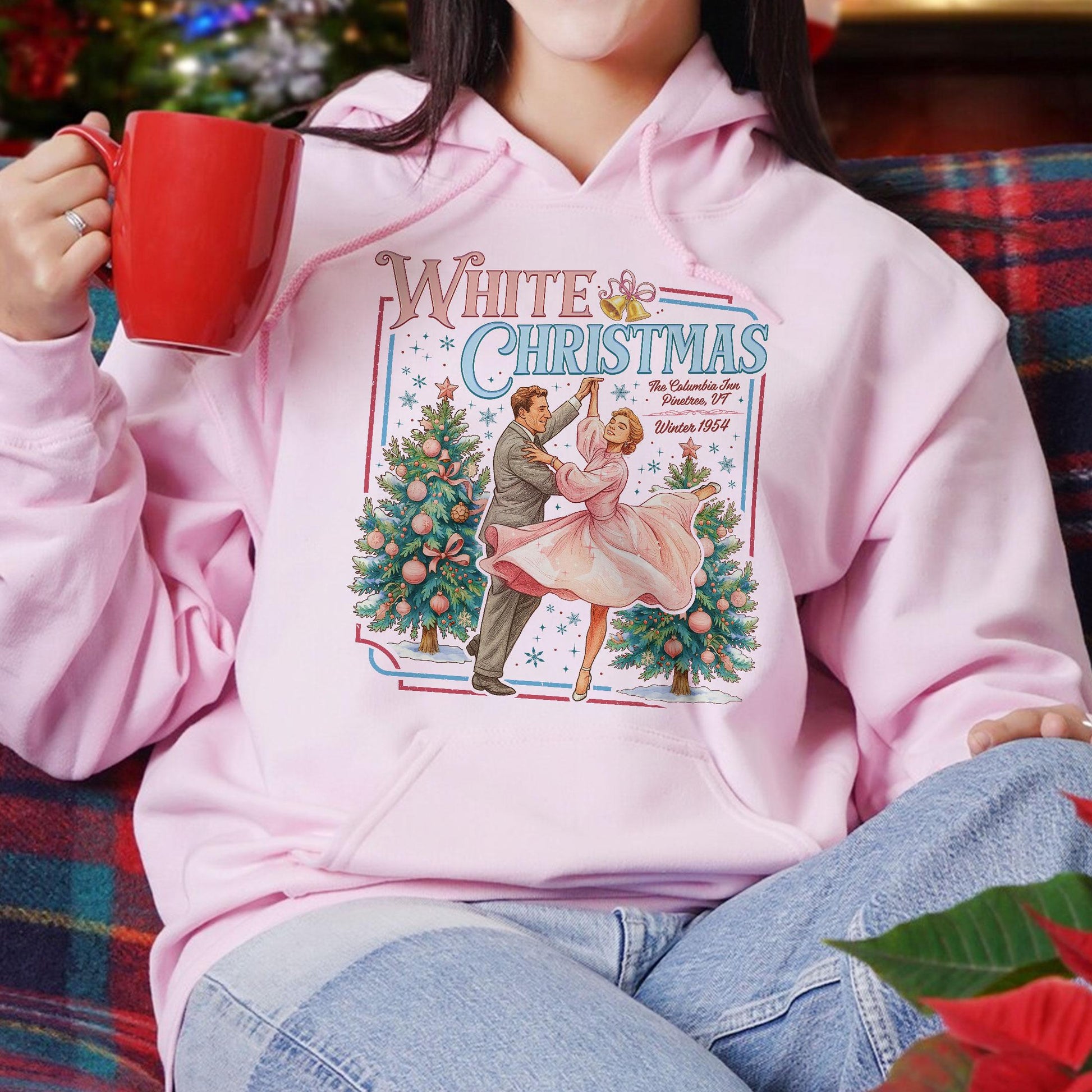 Haynes Sisters White Christmas Sweatshirt – Vintage Holiday Movie Crewneck, Sisters Gift