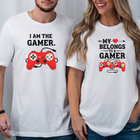 Heart I'm The Gamer My Heart Belongs To a Gamer Matching T-Shirts For Couples