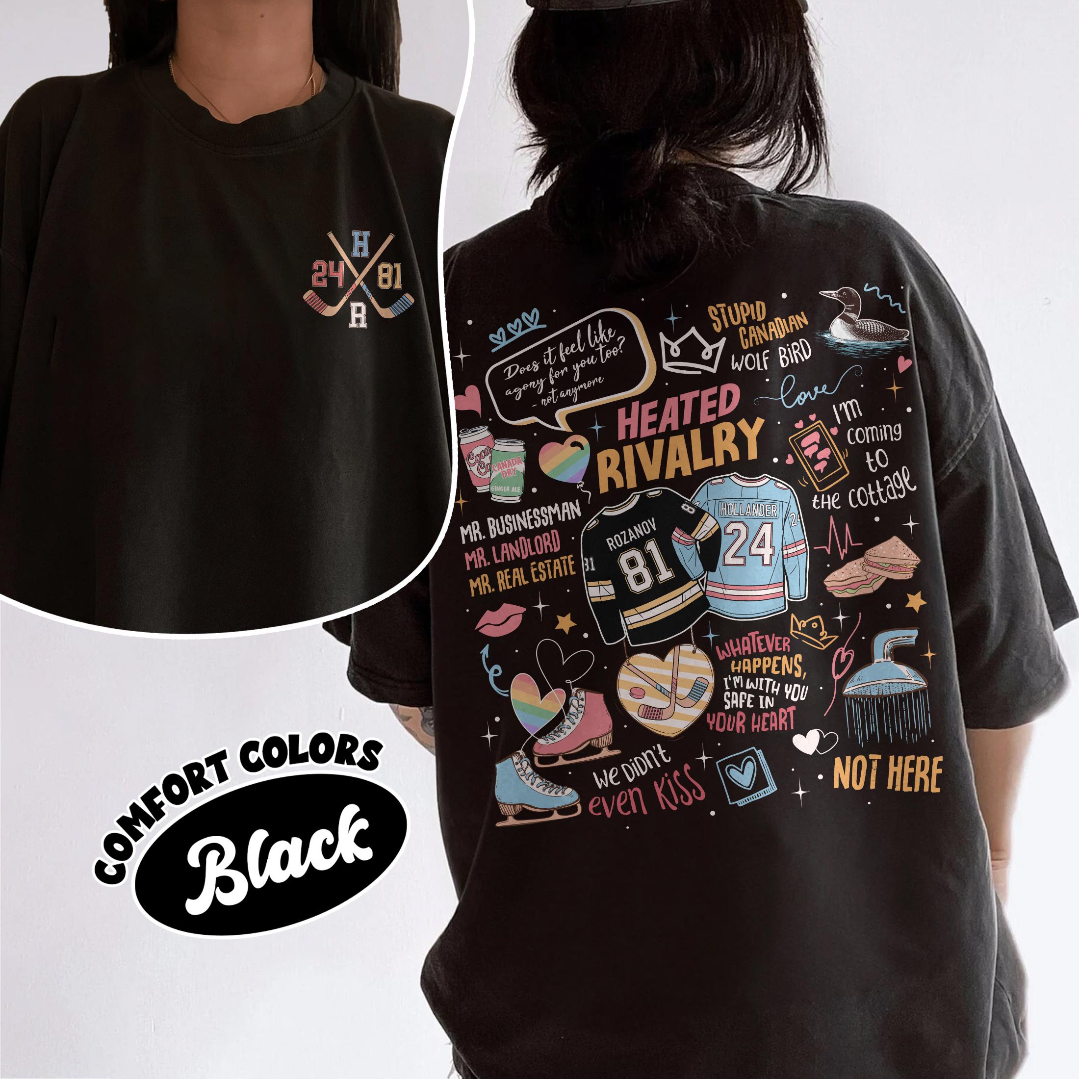 Heated Rivalry Romance T-Shirt – Cute Couple Hockey Love Shirt, Book ...