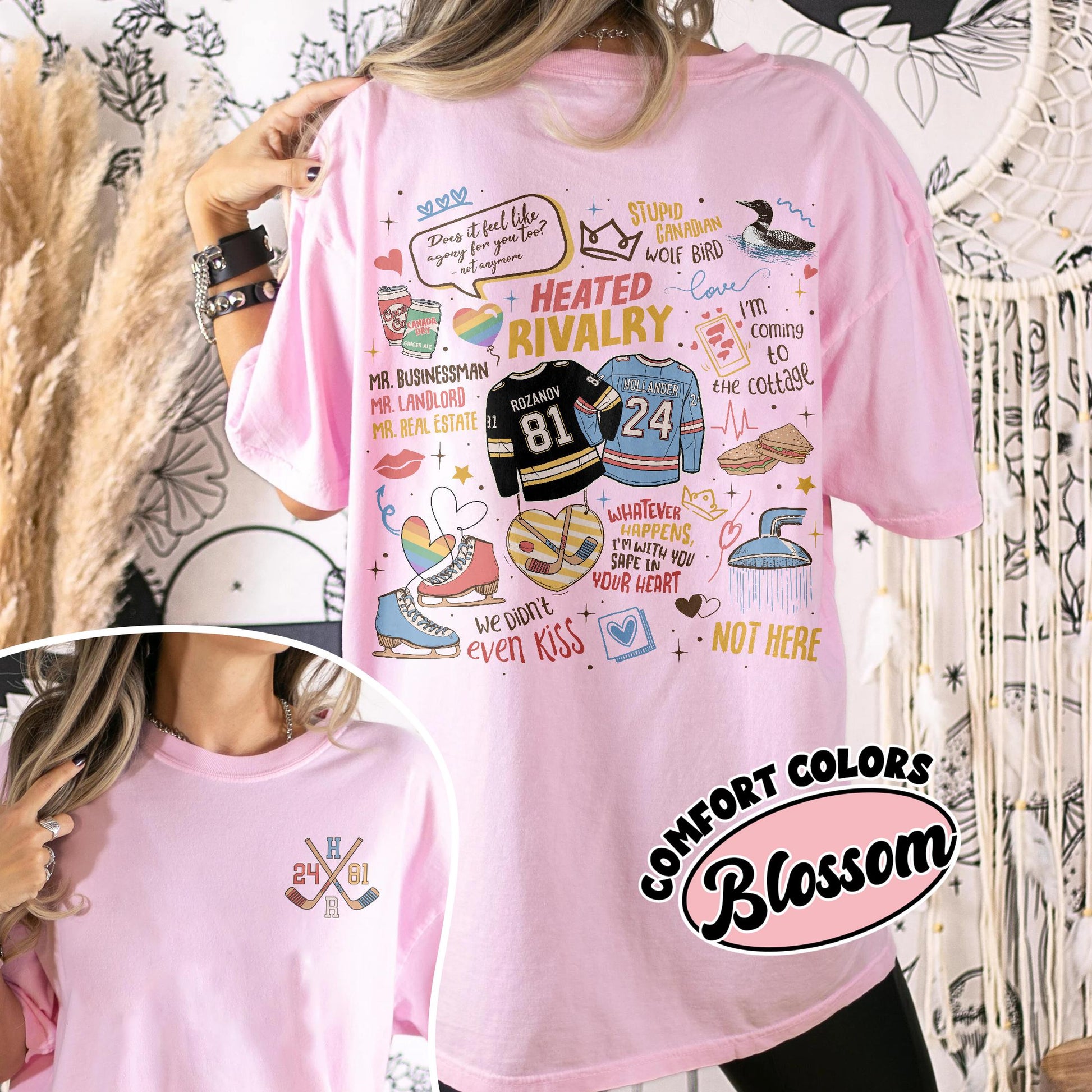 Heated Rivalry Romance T-Shirt – Cute Couple Hockey Love Shirt, Book & Movie Fan Gift