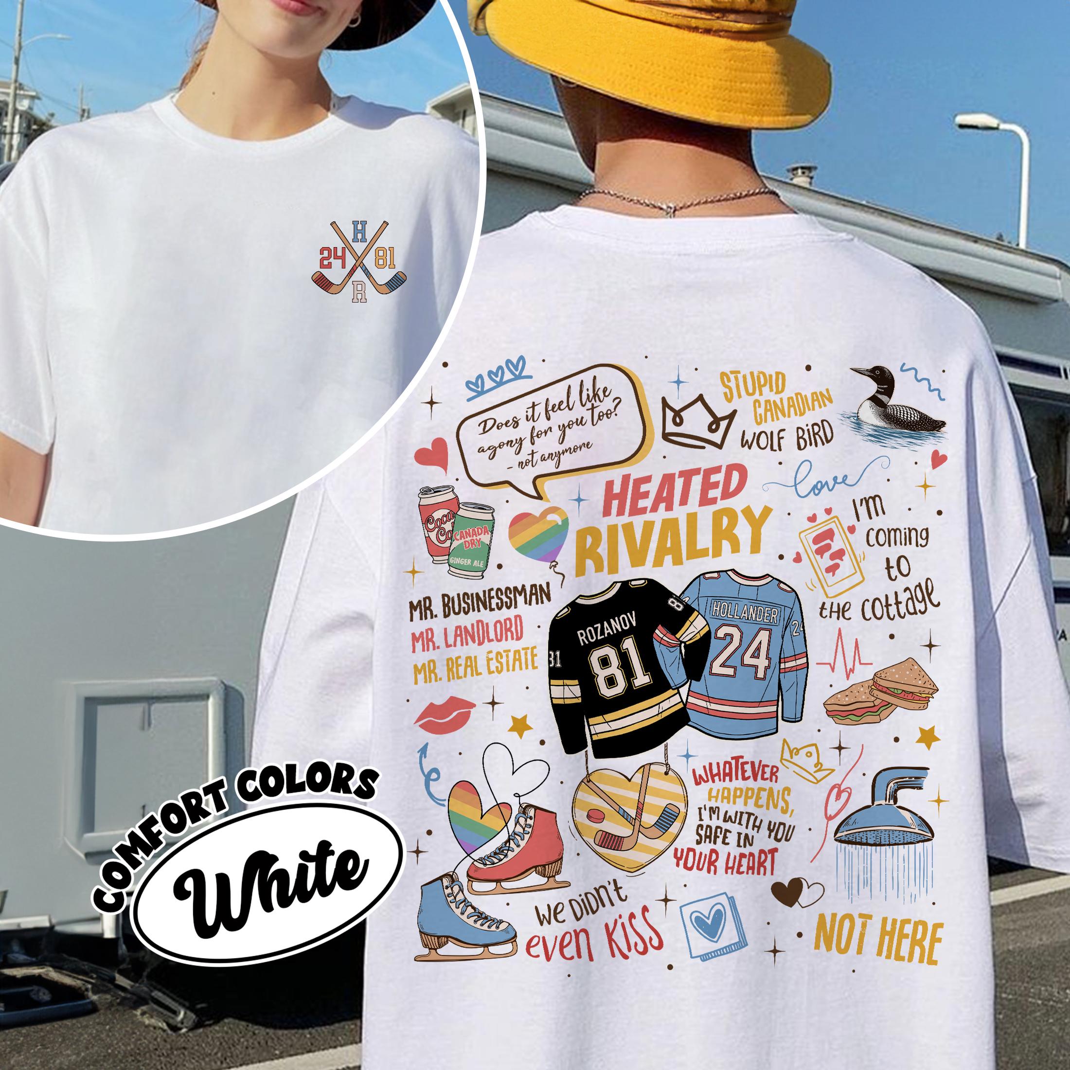 Heated Rivalry Romance T-Shirt – Cute Couple Hockey Love Shirt, Book & Movie Fan Gift