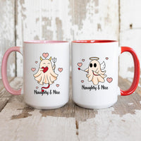 Heaven or Hell Ghost Matching Mugs For Couples