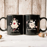 Heaven or Hell Ghost Matching Mugs For Couples