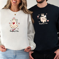 Heaven or Hell Ghost Matching Hoodies For Couples