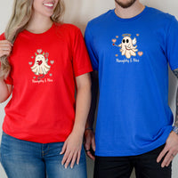 Heaven or Hell Ghost Matching T-Shirts For Couples
