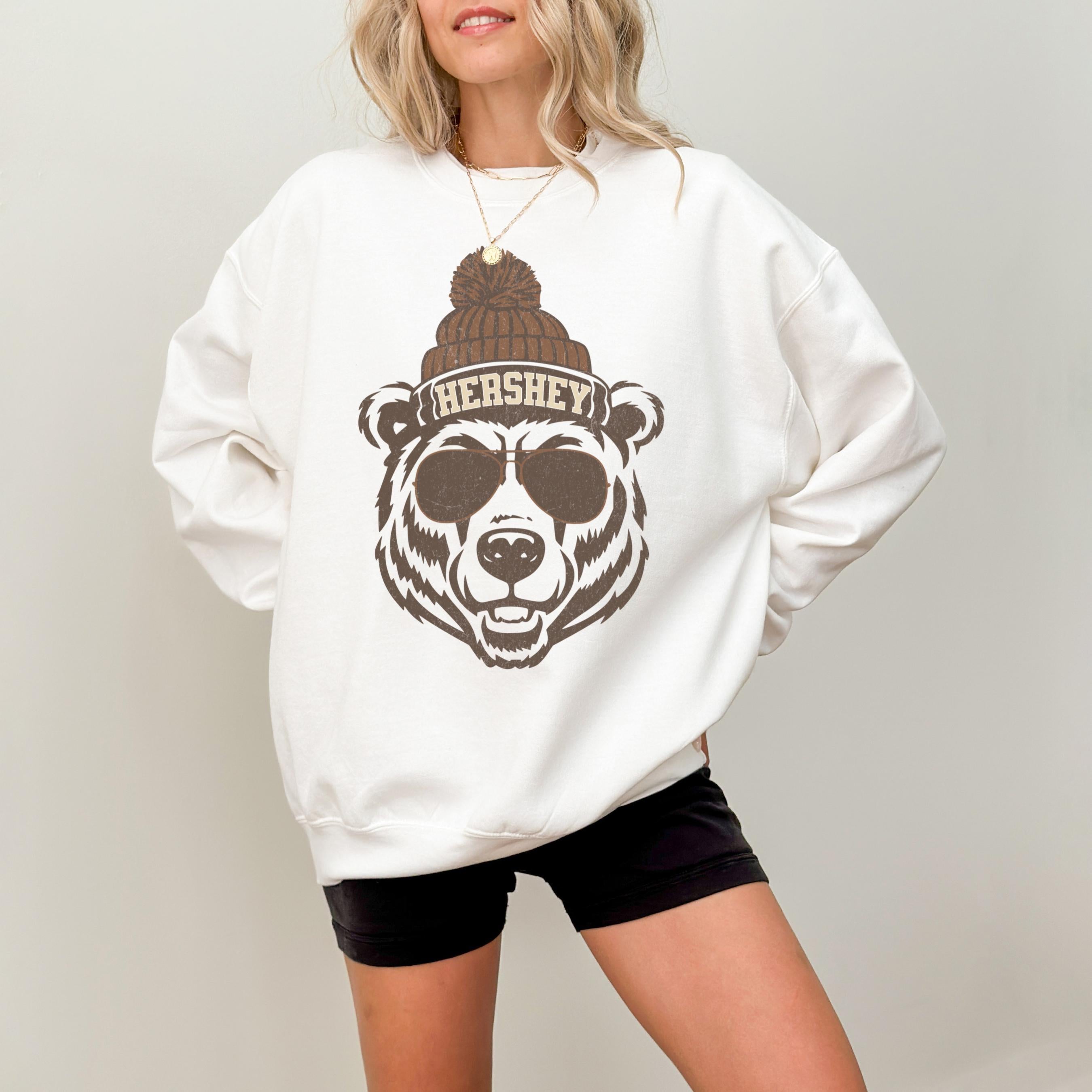 Hershey Hockey Sweatshirt – Bear Mascot Inspired Crewneck, Fan Gift Hoodie Style Sweater