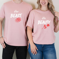 His Beauty Her Beast Matching T-Shirts For Couples
