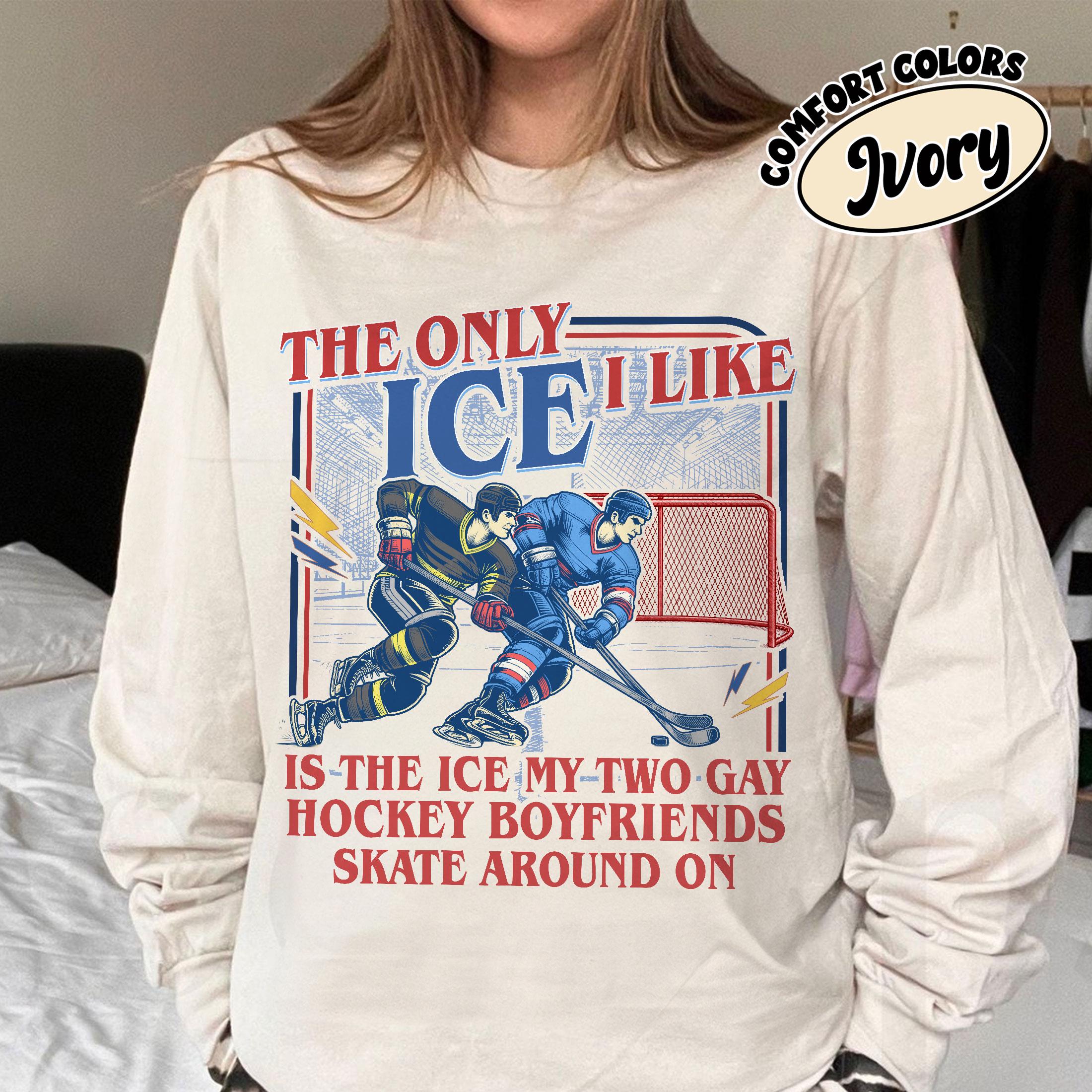 Hockey Rivalry Romance Graphic Tee – Funny Ice Rink Fan Shirt