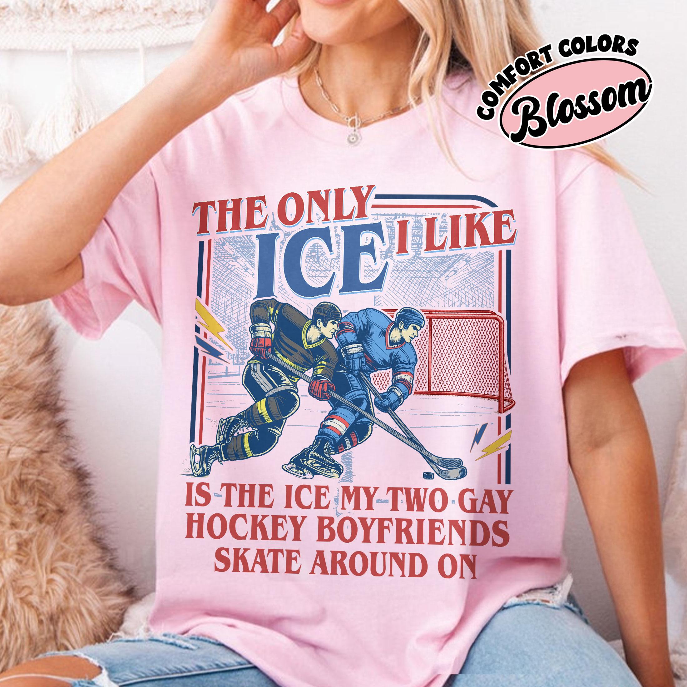 Hockey Rivalry Romance Graphic Tee – Funny Ice Rink Fan Shirt
