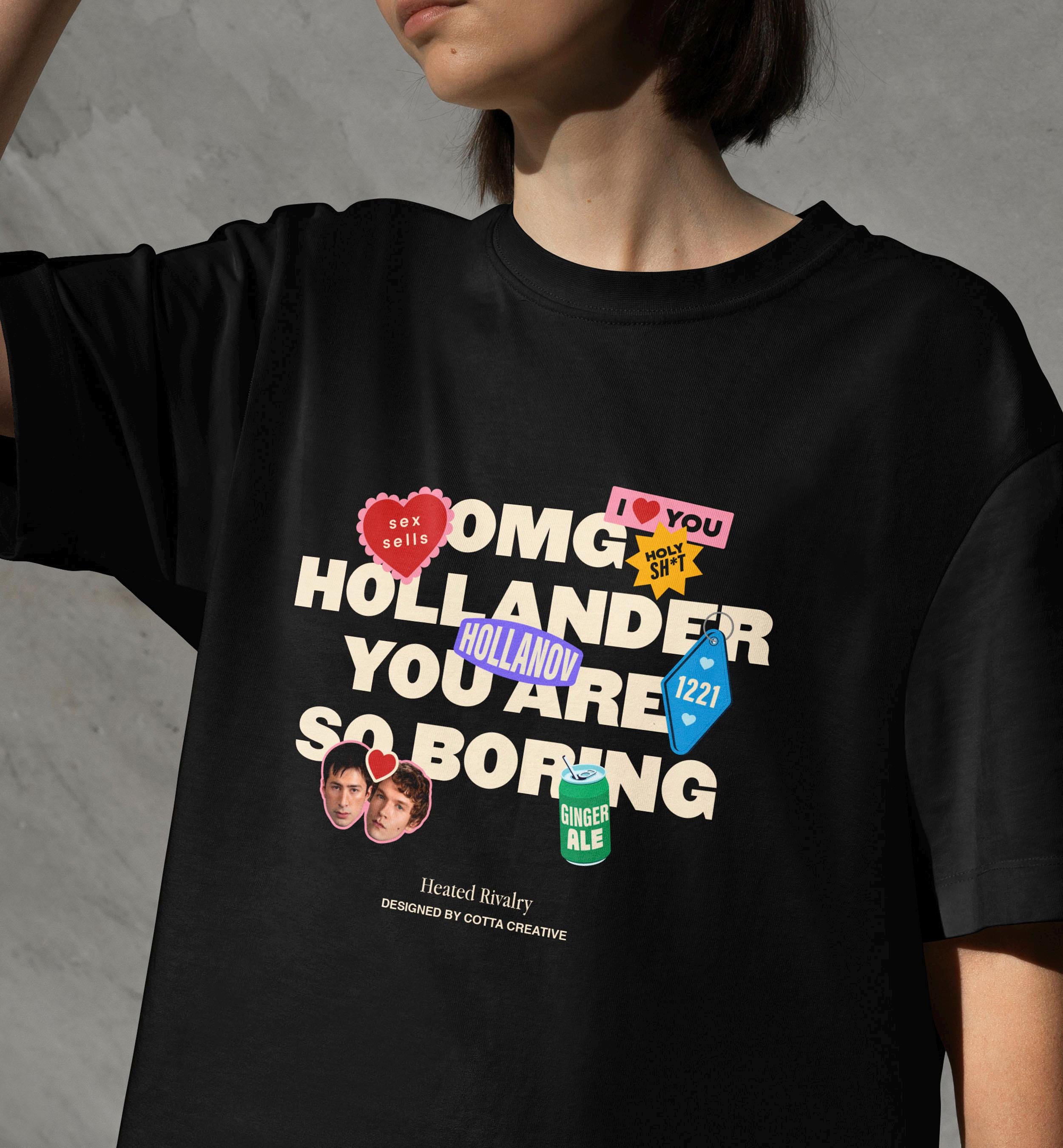 Hockey Romance Fan Graphic T-Shirt – OMG Statement Unisex Tee