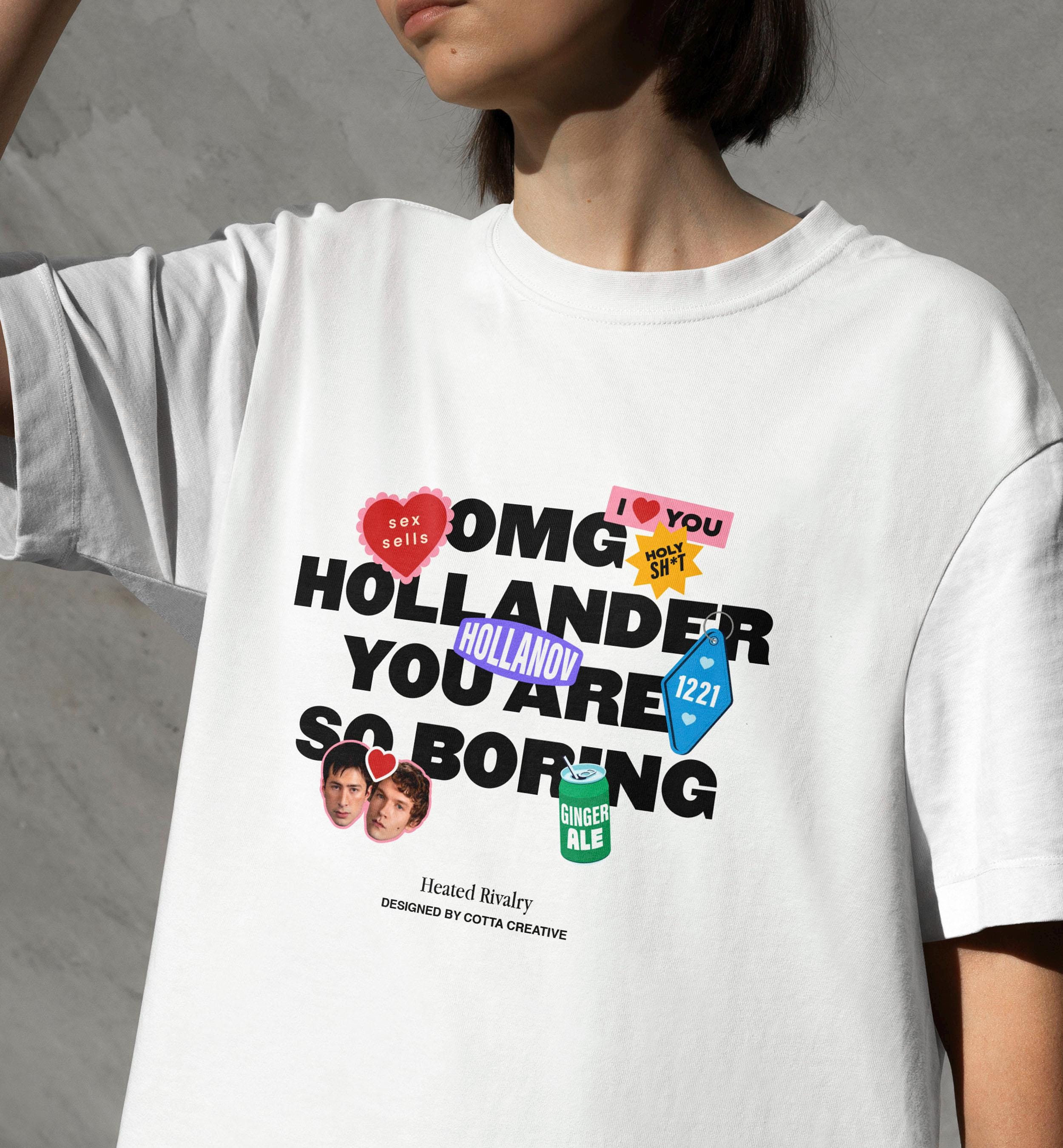 Hockey Romance Fan Graphic T-Shirt – OMG Statement Unisex Tee