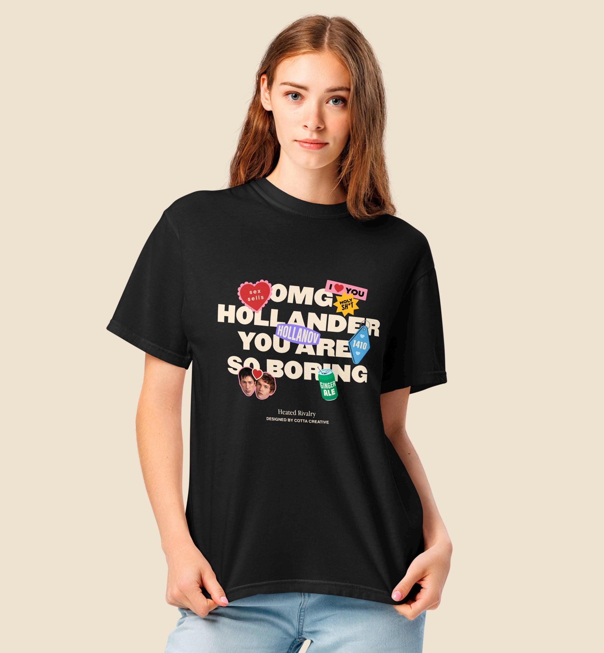 Hockey Romance Fan Graphic T-Shirt – OMG Statement Unisex Tee