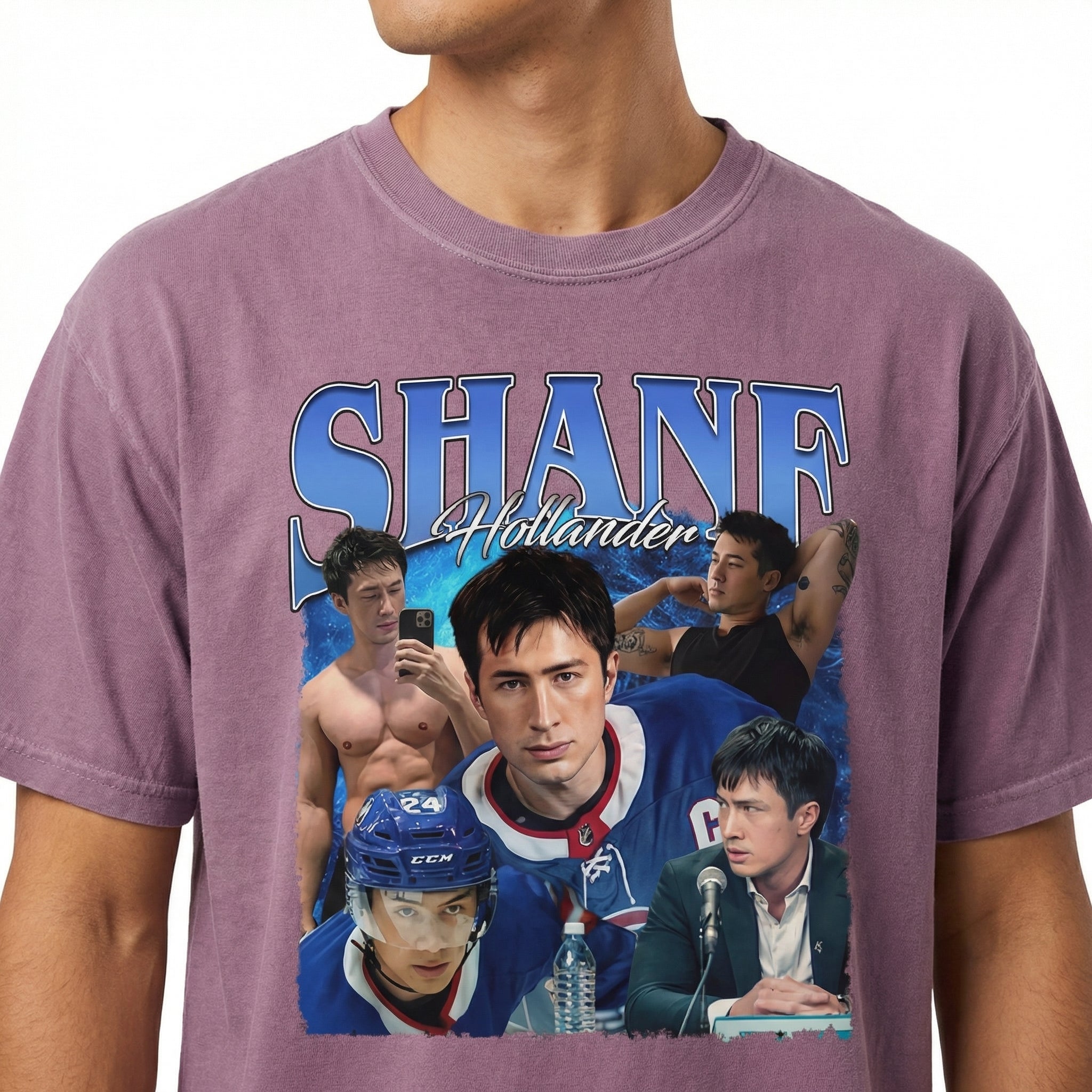 Hockey Shane Heated Rivalry Romance Heartthrob Graphic T-Shirt - Vintage Sports Aesthetic Tee