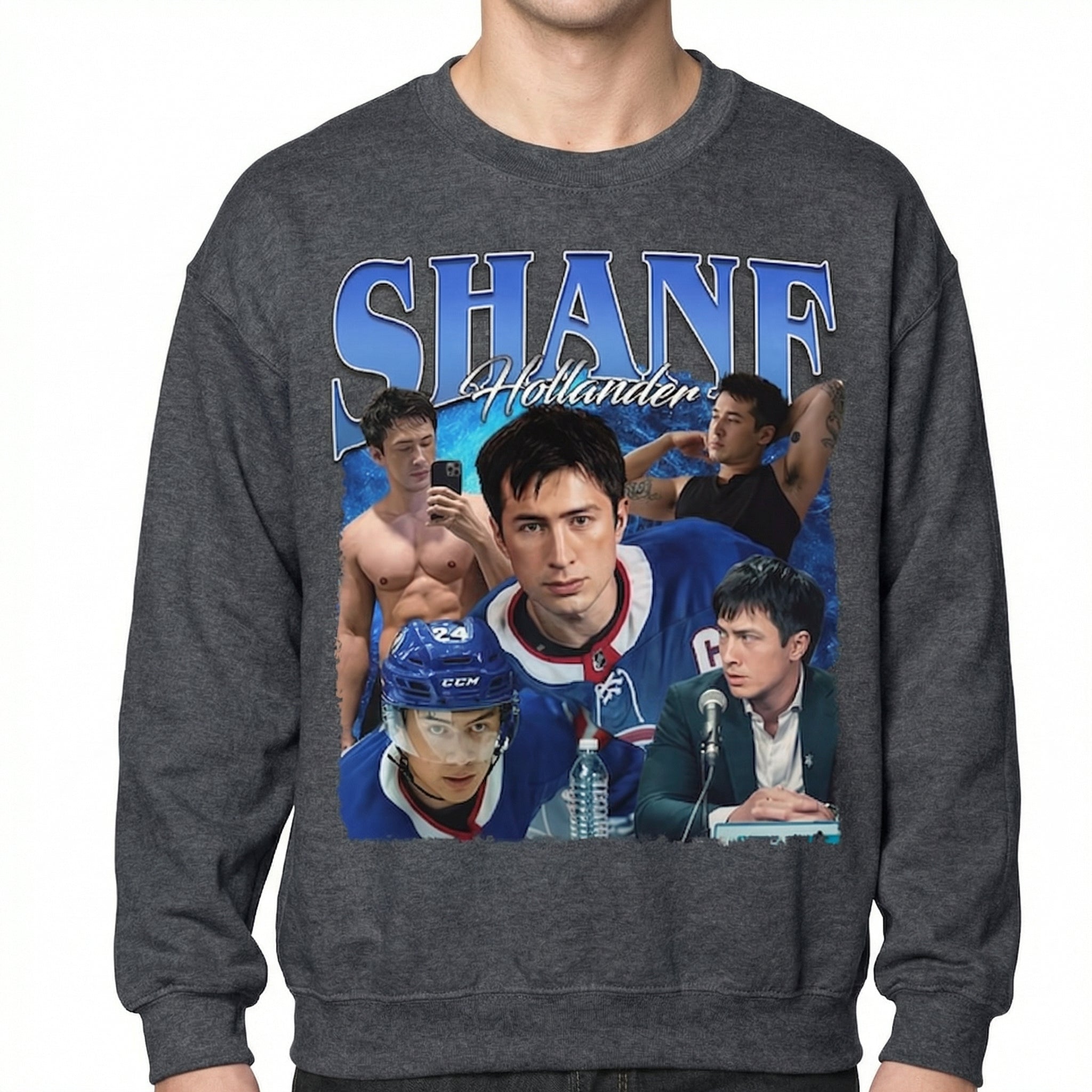 Hockey Shane Heated Rivalry Romance Heartthrob Graphic T-Shirt - Vintage Sports Aesthetic Tee