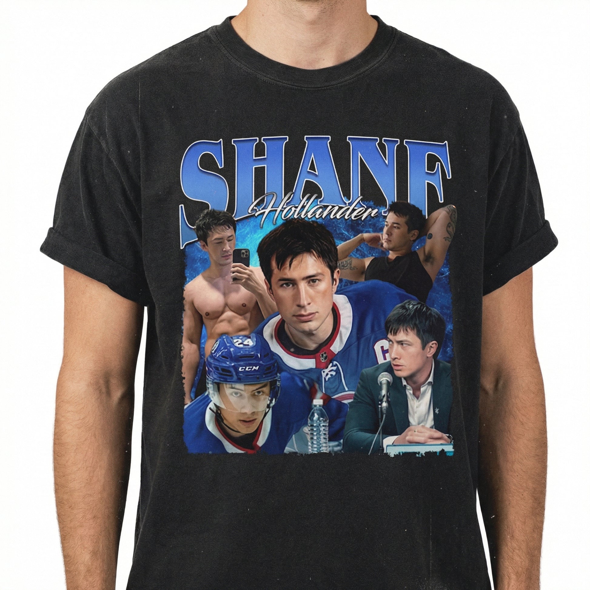 Hockey Shane Heated Rivalry Romance Heartthrob Graphic T-Shirt - Vintage Sports Aesthetic Tee