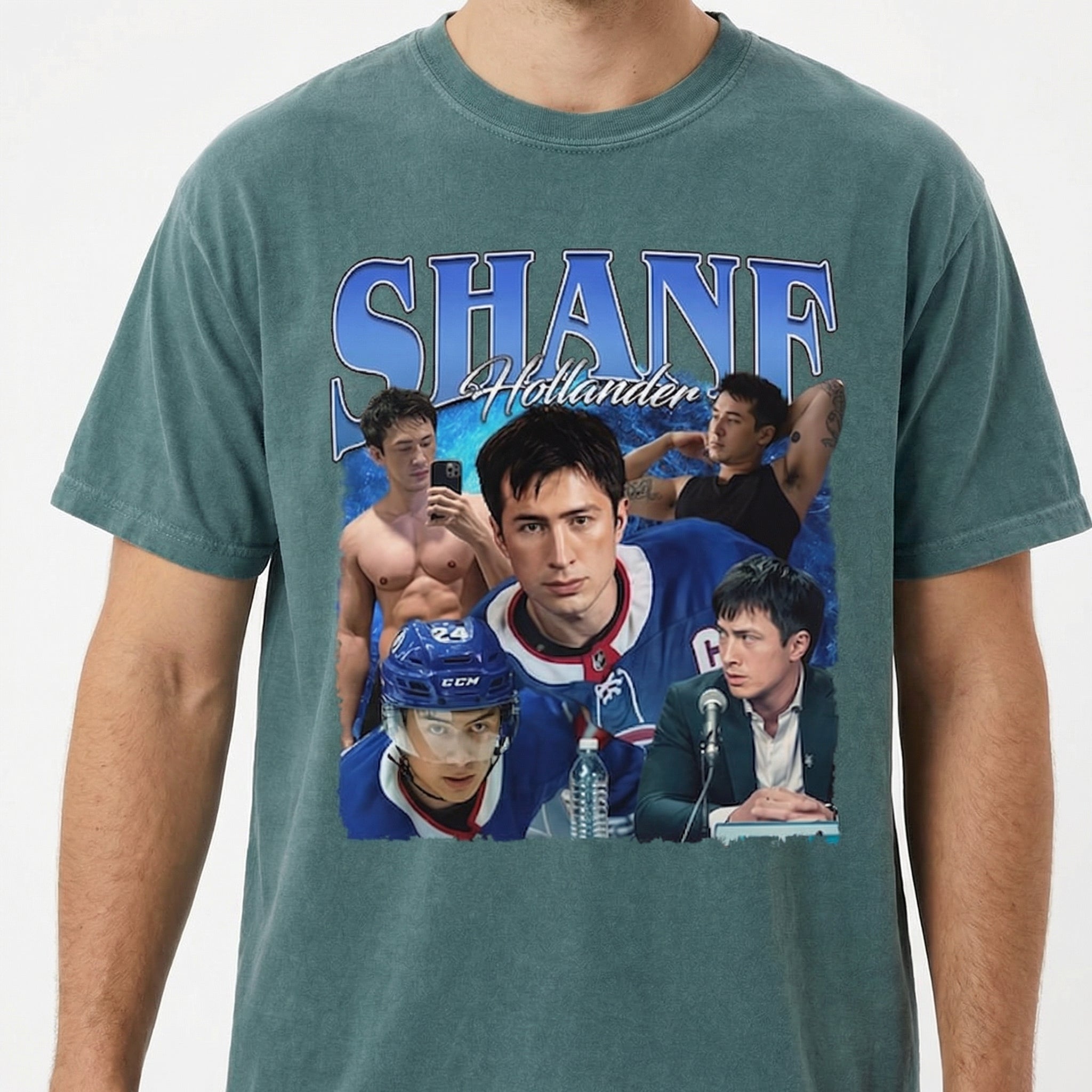 Hockey Shane Heated Rivalry Romance Heartthrob Graphic T-Shirt - Vintage Sports Aesthetic Tee