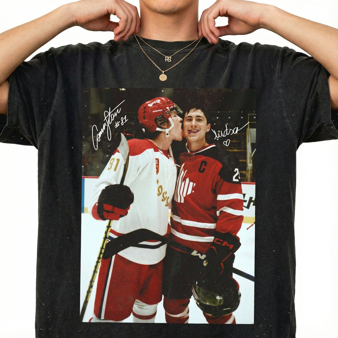 Hollanov Inspired Shirt – Ice Hockey Romance Style Graphic Tee