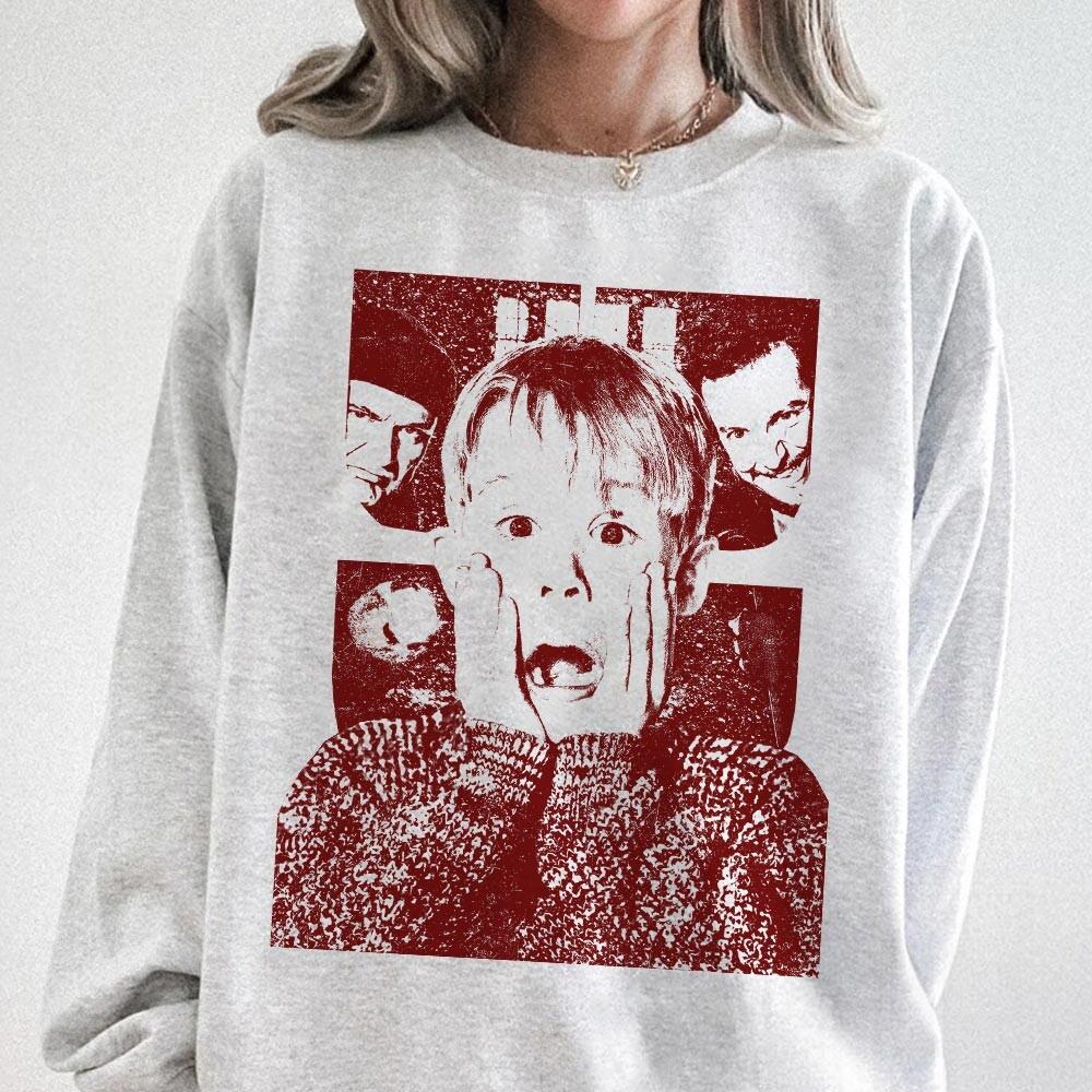 Funny Christmas Vintage Shirt – Classic Holiday Home Alone Movie Inspired Tee
