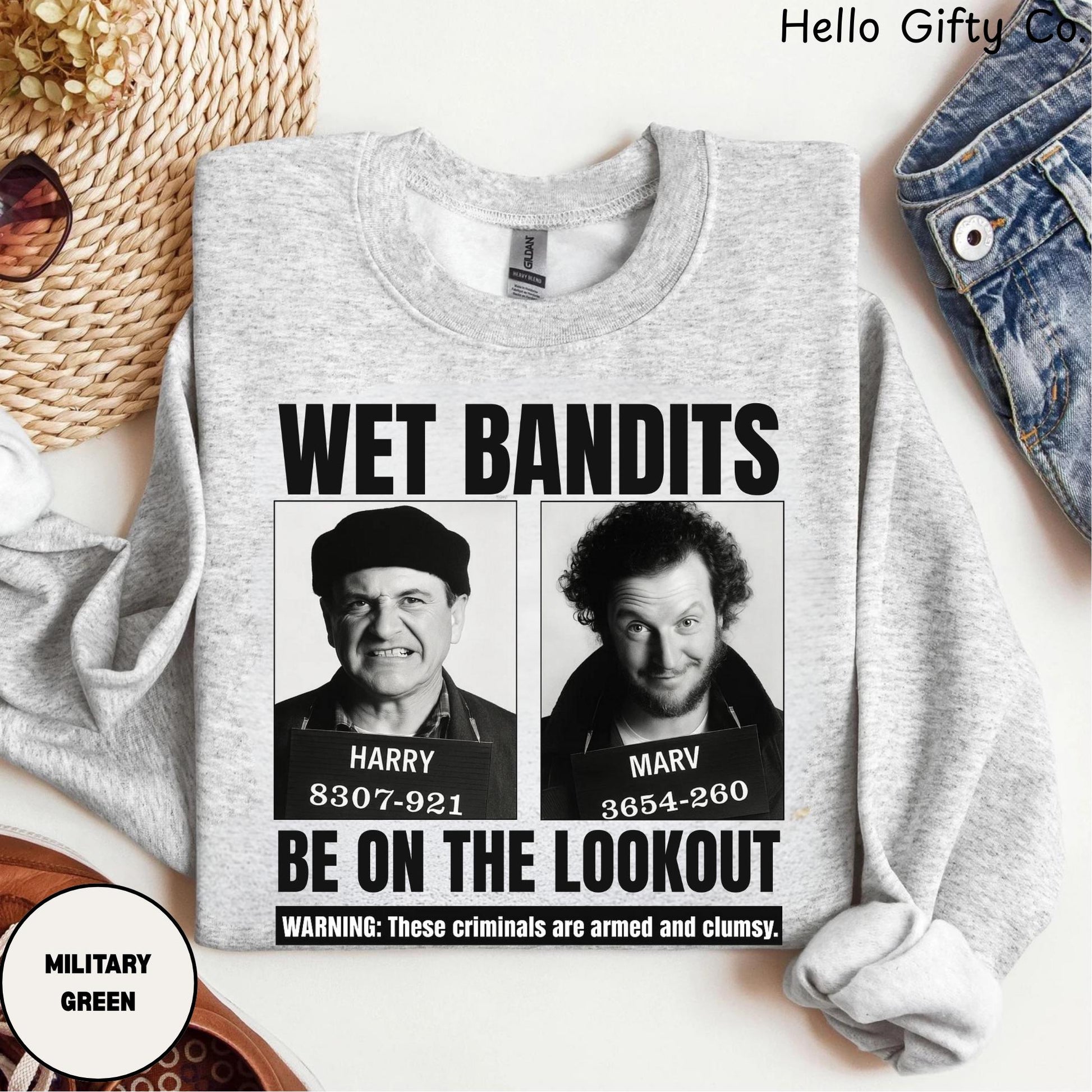 Funny Home Alone–Inspired Christmas Shirt – Wet Bandits Holiday Movie Tee, Retro Christmas & New Year Graphic