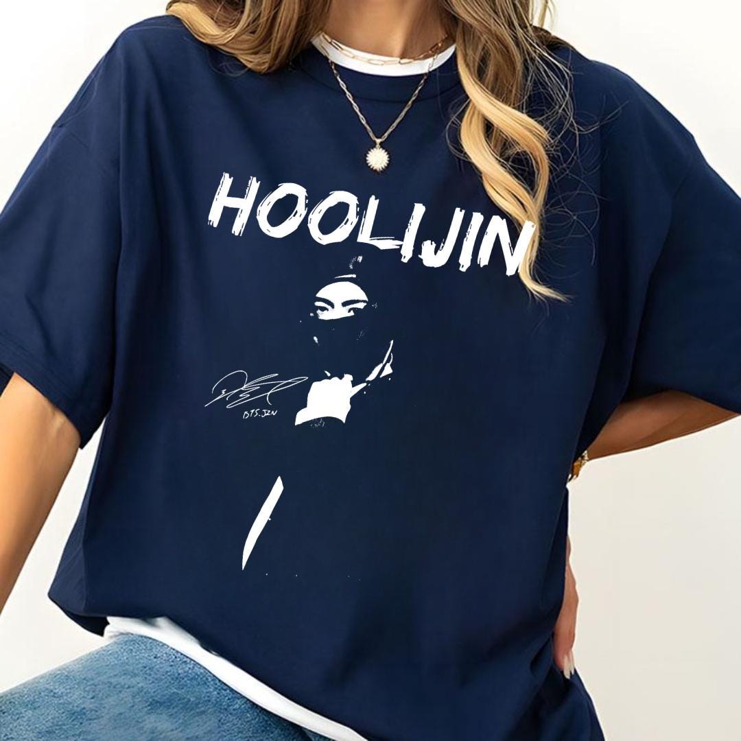 Hoolijin Meme Graphic T-Shirt – Funny Kpop Style Humor Tee