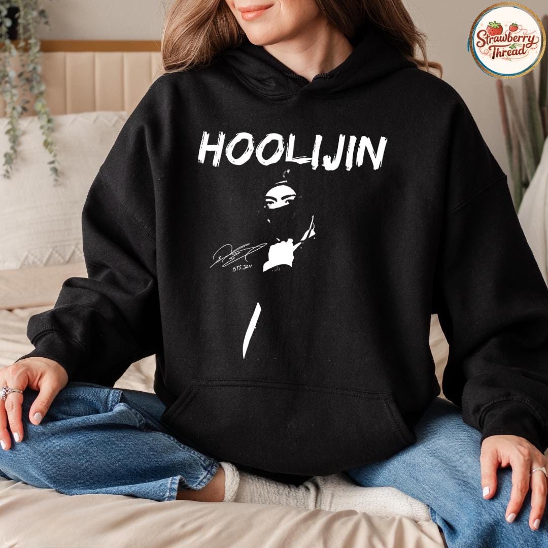 Hoolijin Meme Graphic T-Shirt – Funny Kpop Style Humor Tee