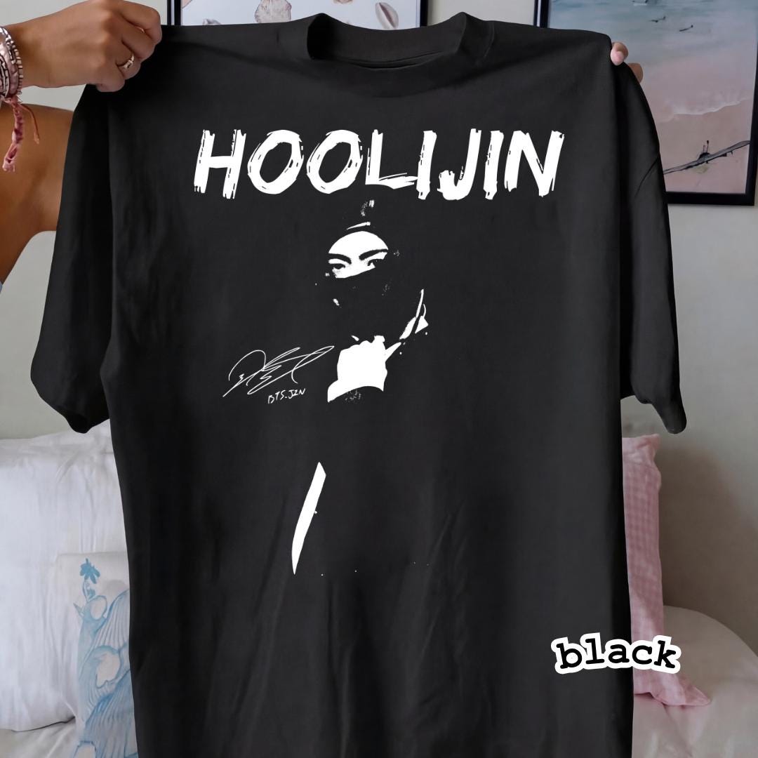 Hoolijin Meme Graphic T-Shirt – Funny Kpop Style Humor Tee