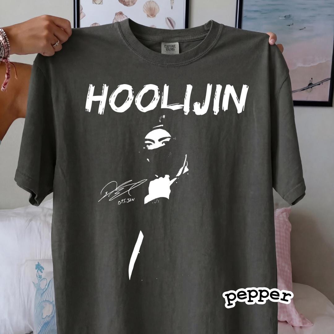 Hoolijin Meme Graphic T-Shirt – Funny Kpop Style Humor Tee